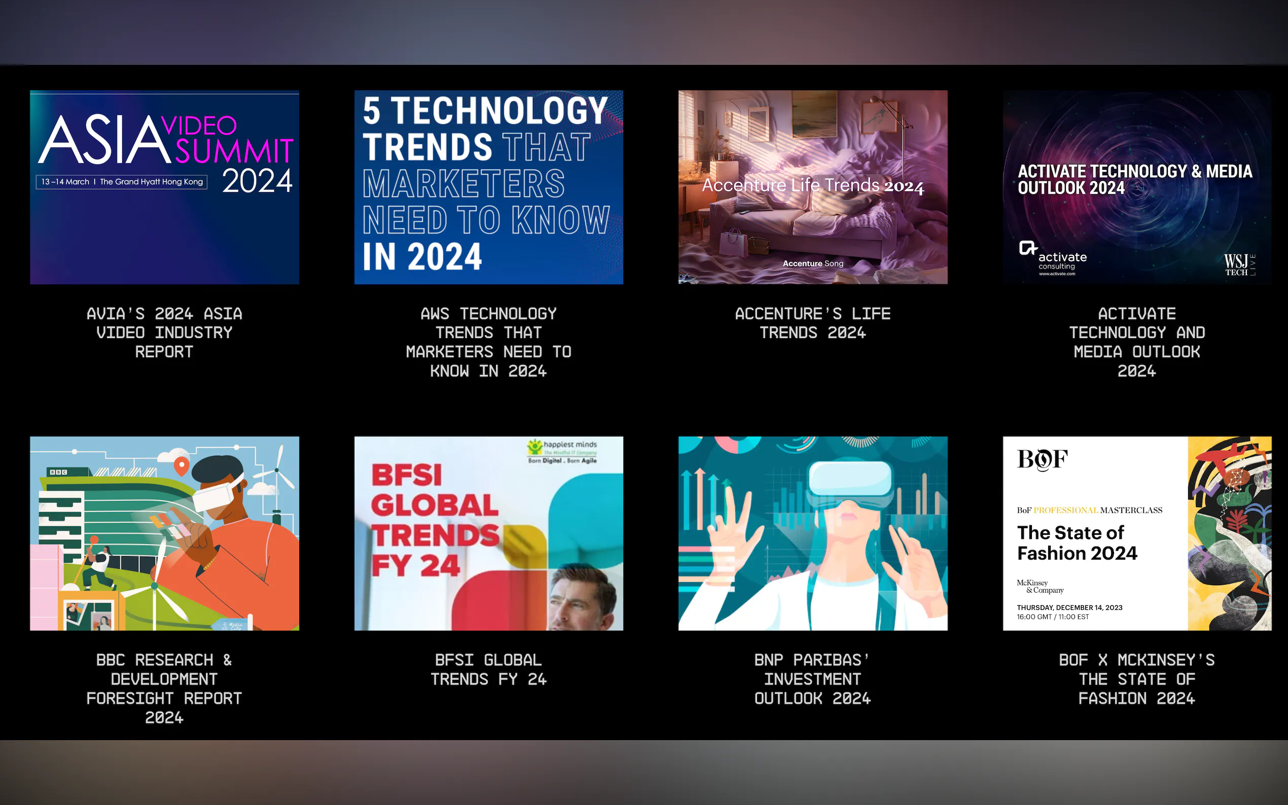 250+ Trends for 2024