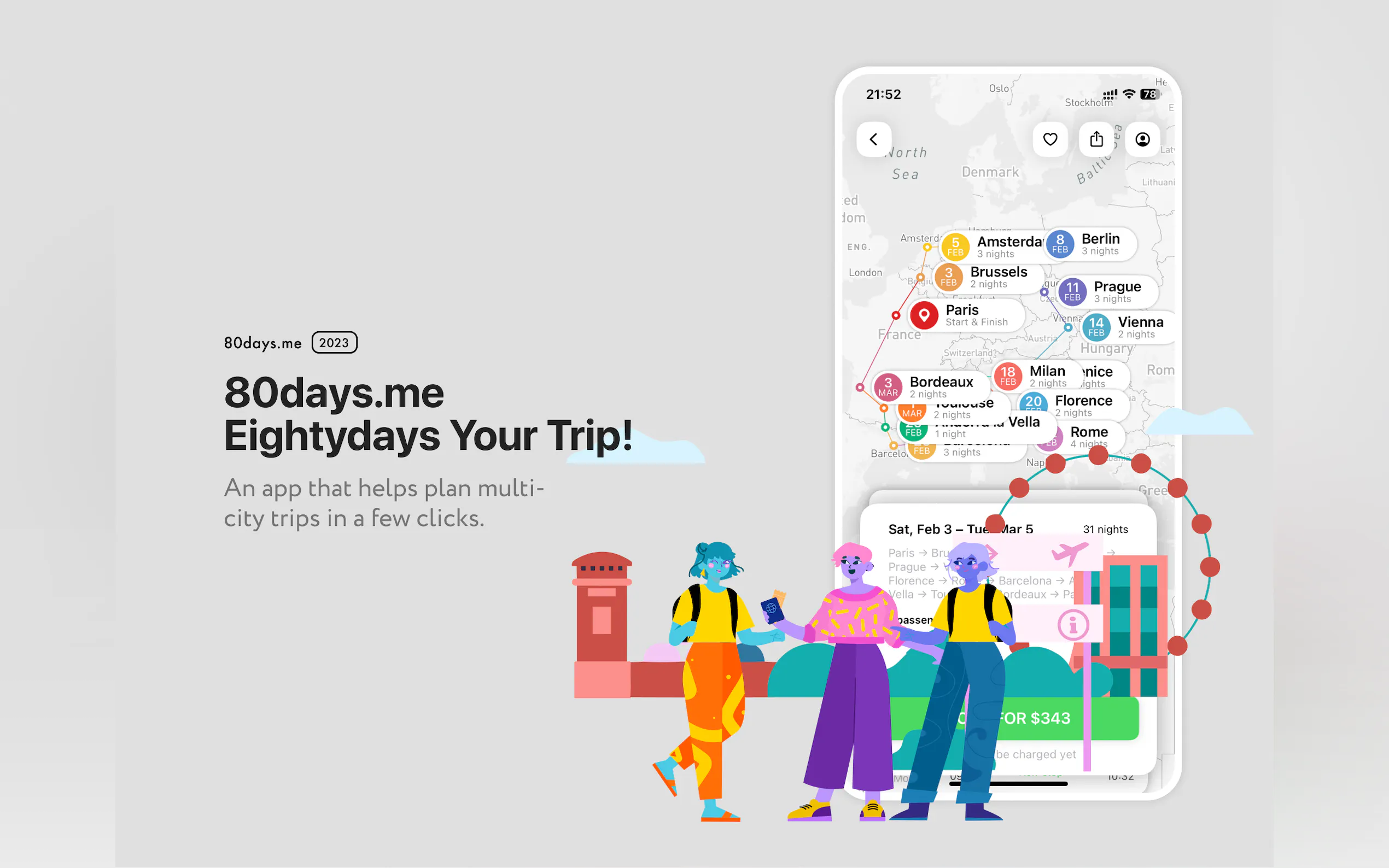 Screenshot 2 of 80days.me v3