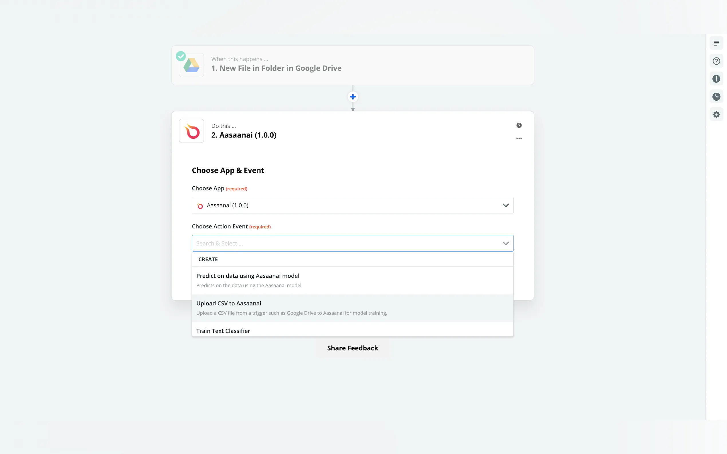 Screenshot 2 of Aasaanai for Zapier