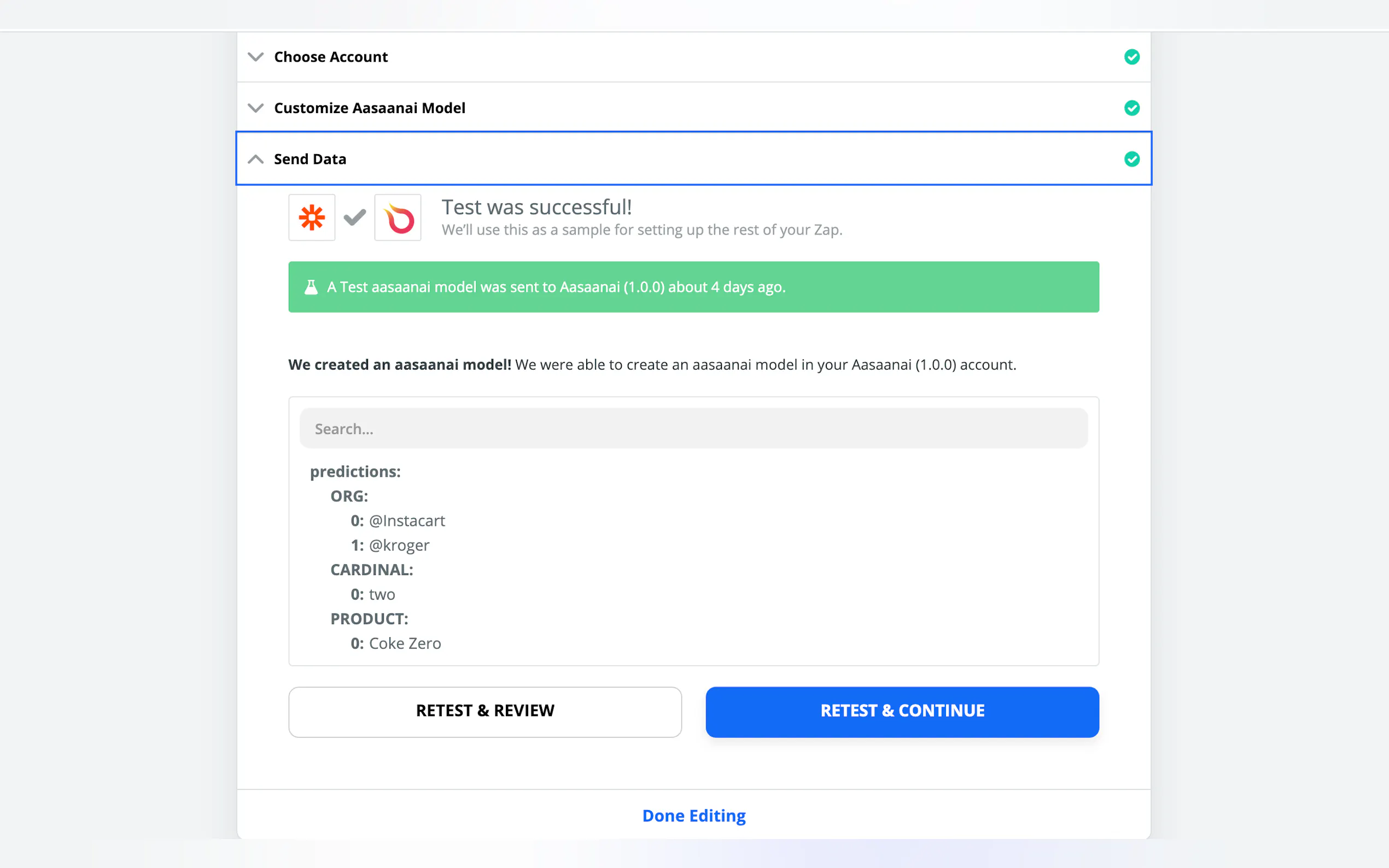 Screenshot 8 of Aasaanai for Zapier
