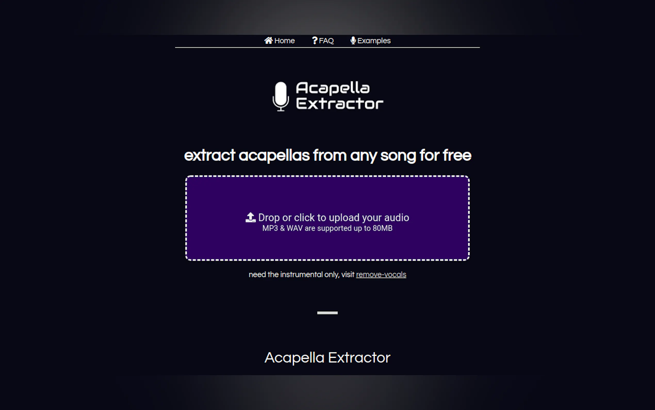 Screenshot 2 of Acapella Extractor