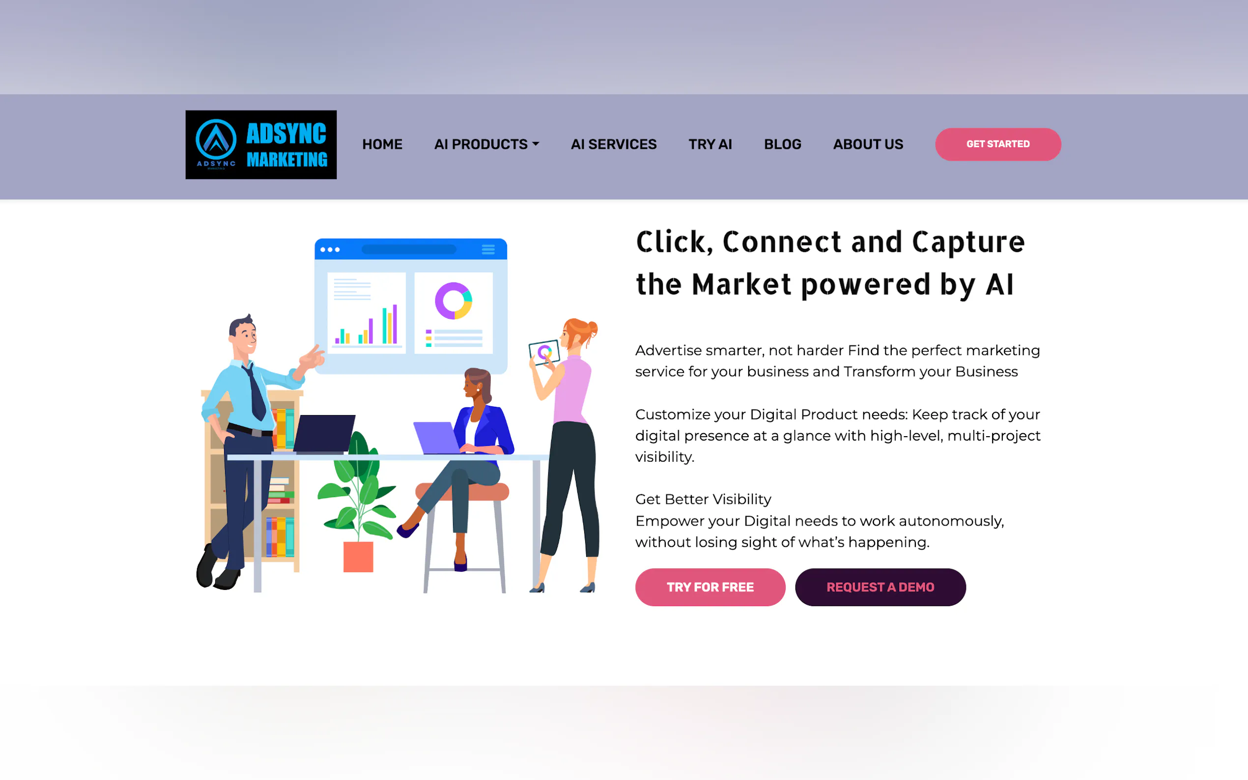 Screenshot 2 of AdSync: AI Digital Marketing Solutions