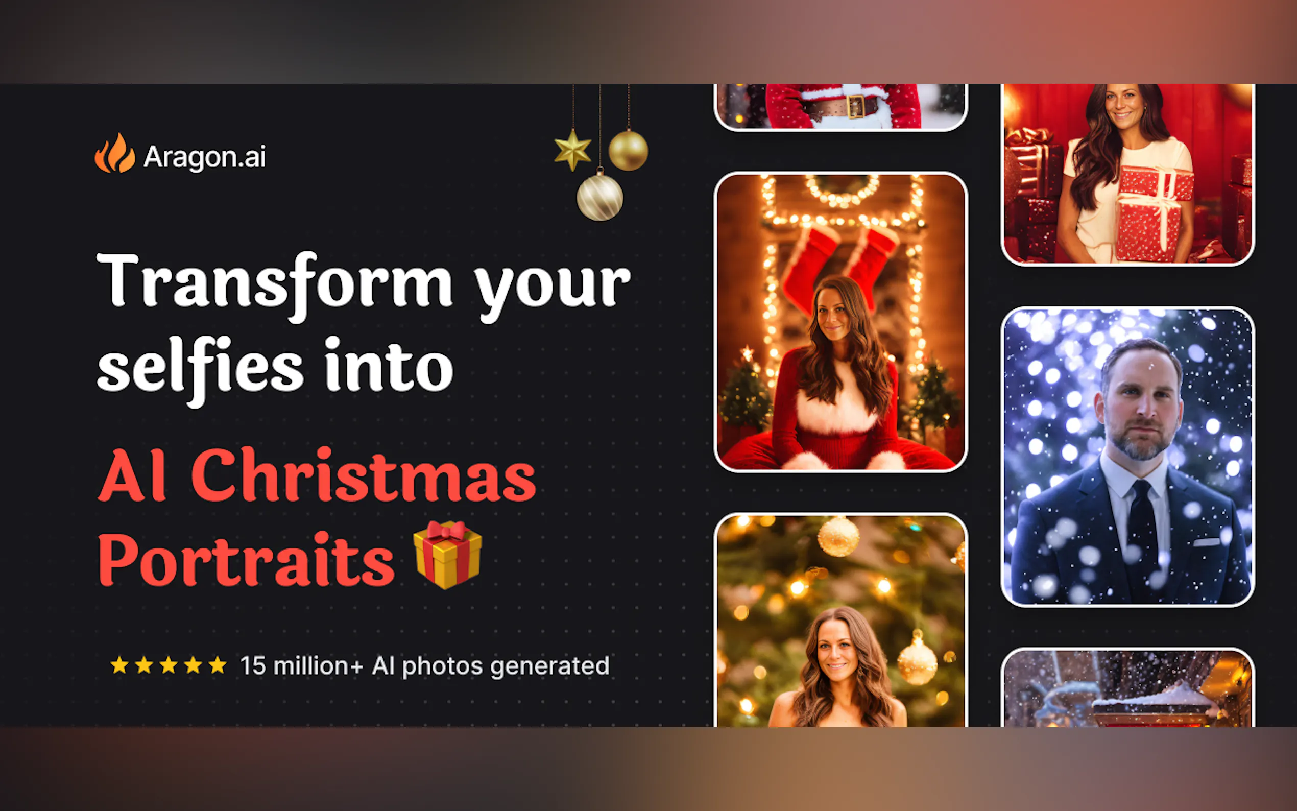 AI Christmas portrait generator