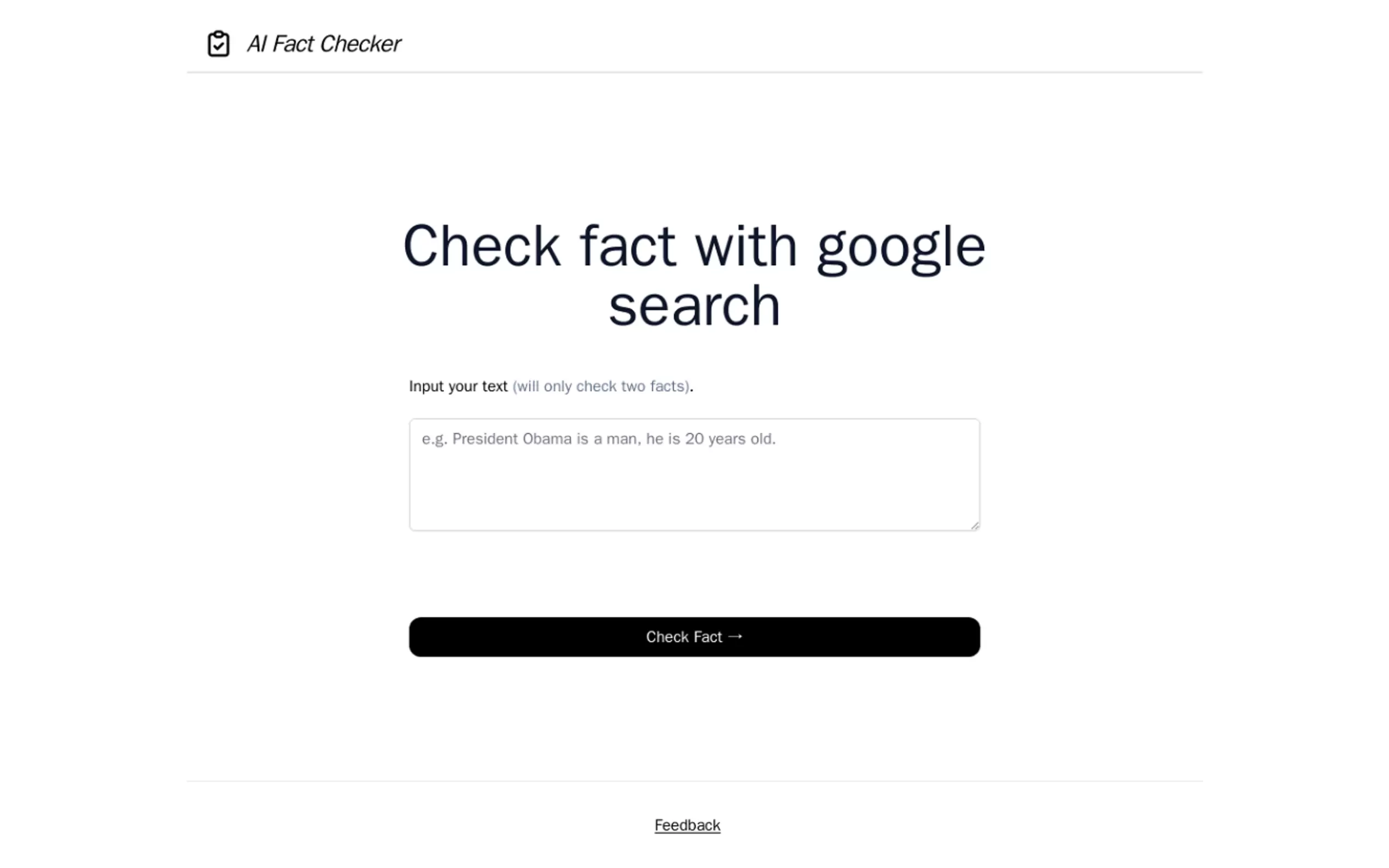 AI Fact Checker