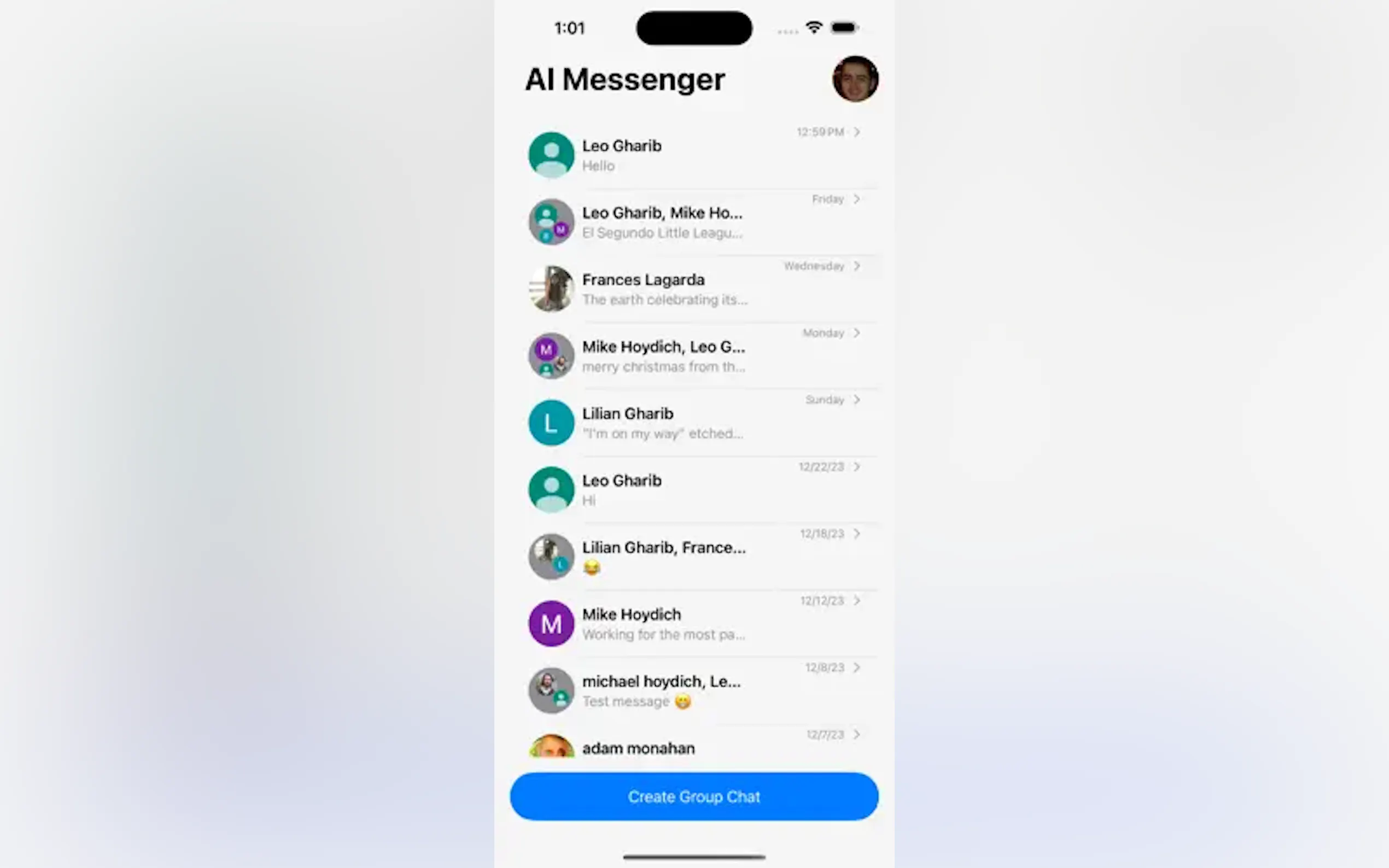 Screenshot 2 of AI Messenger