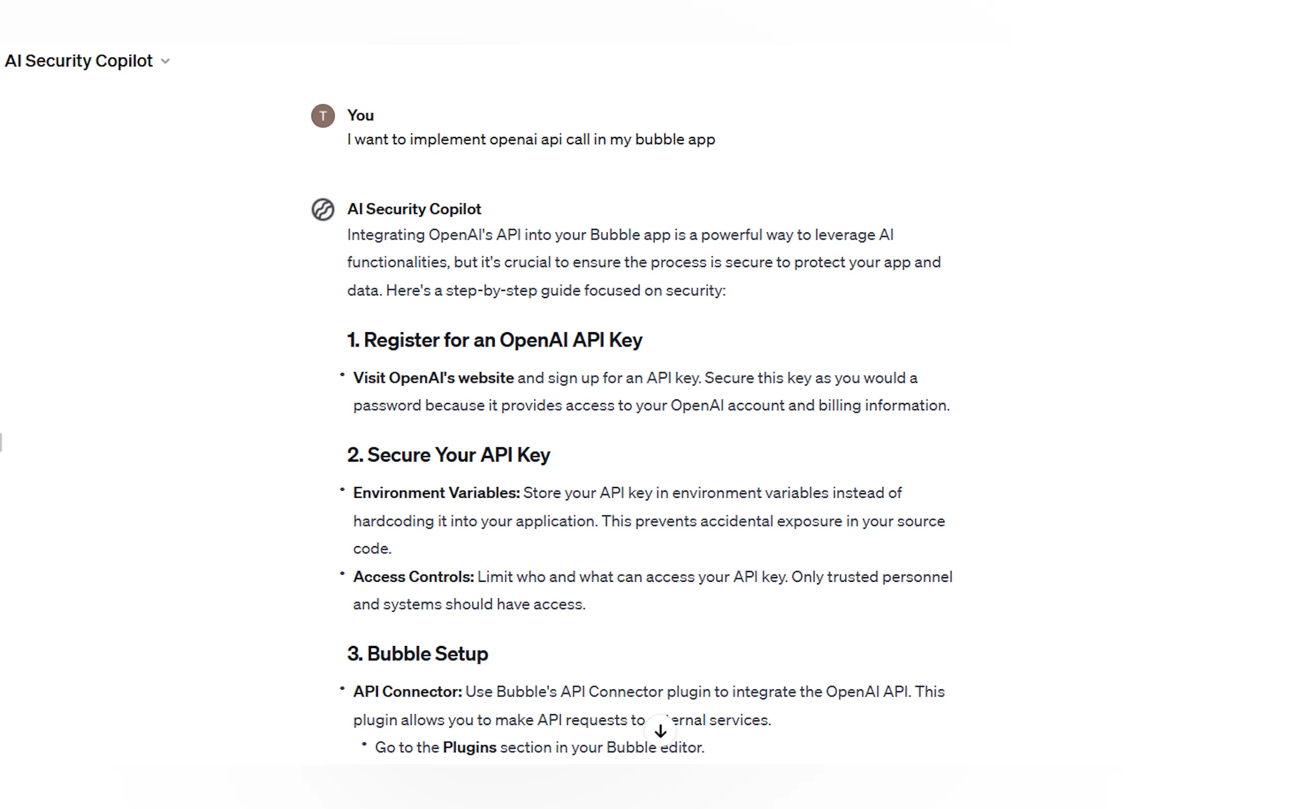 Screenshot 2 of AI Secure Deployment Copilot