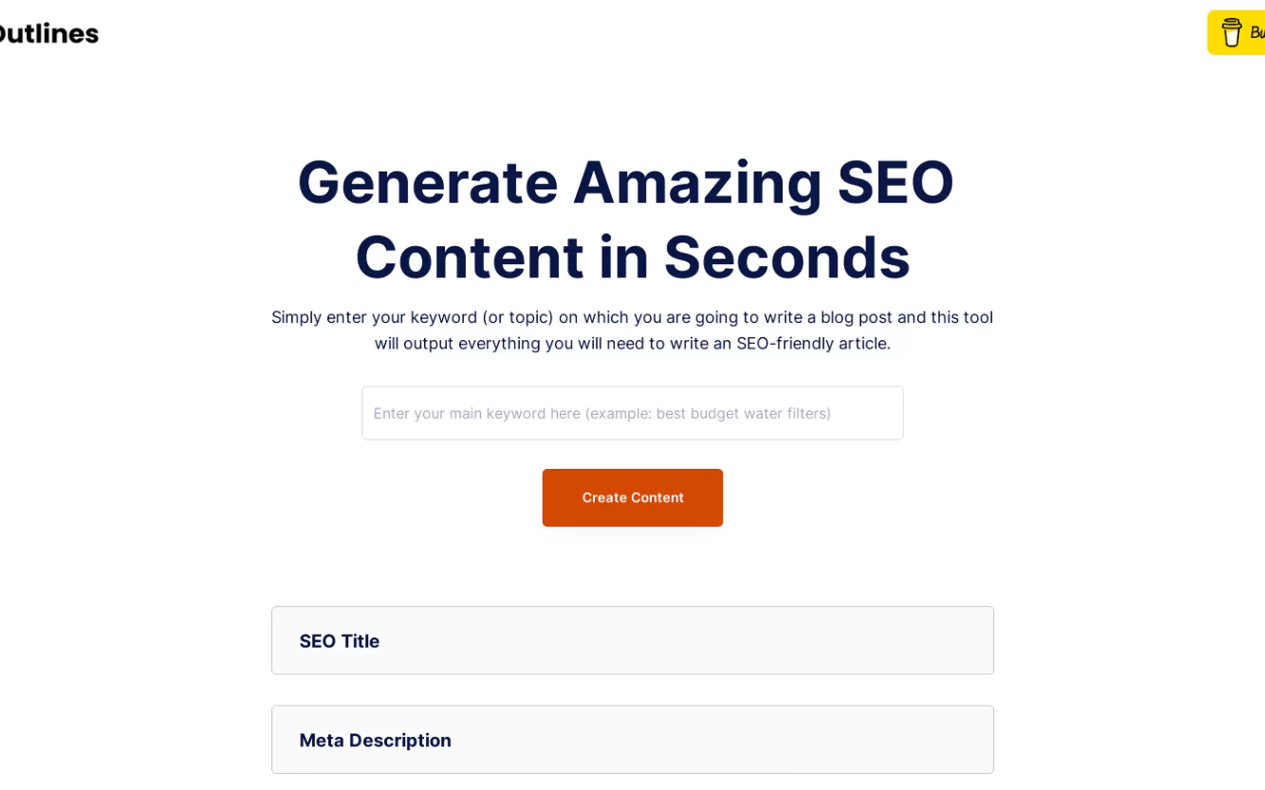 AI SEO Outlines