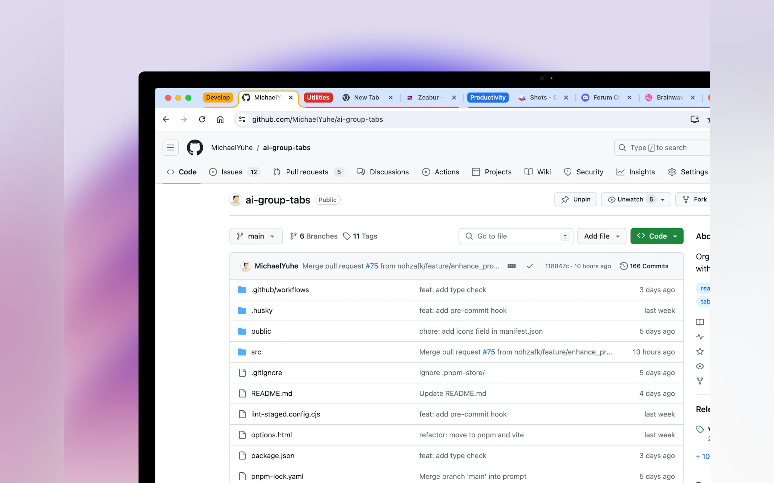 Screenshot 2 of AI Tabs Organizer