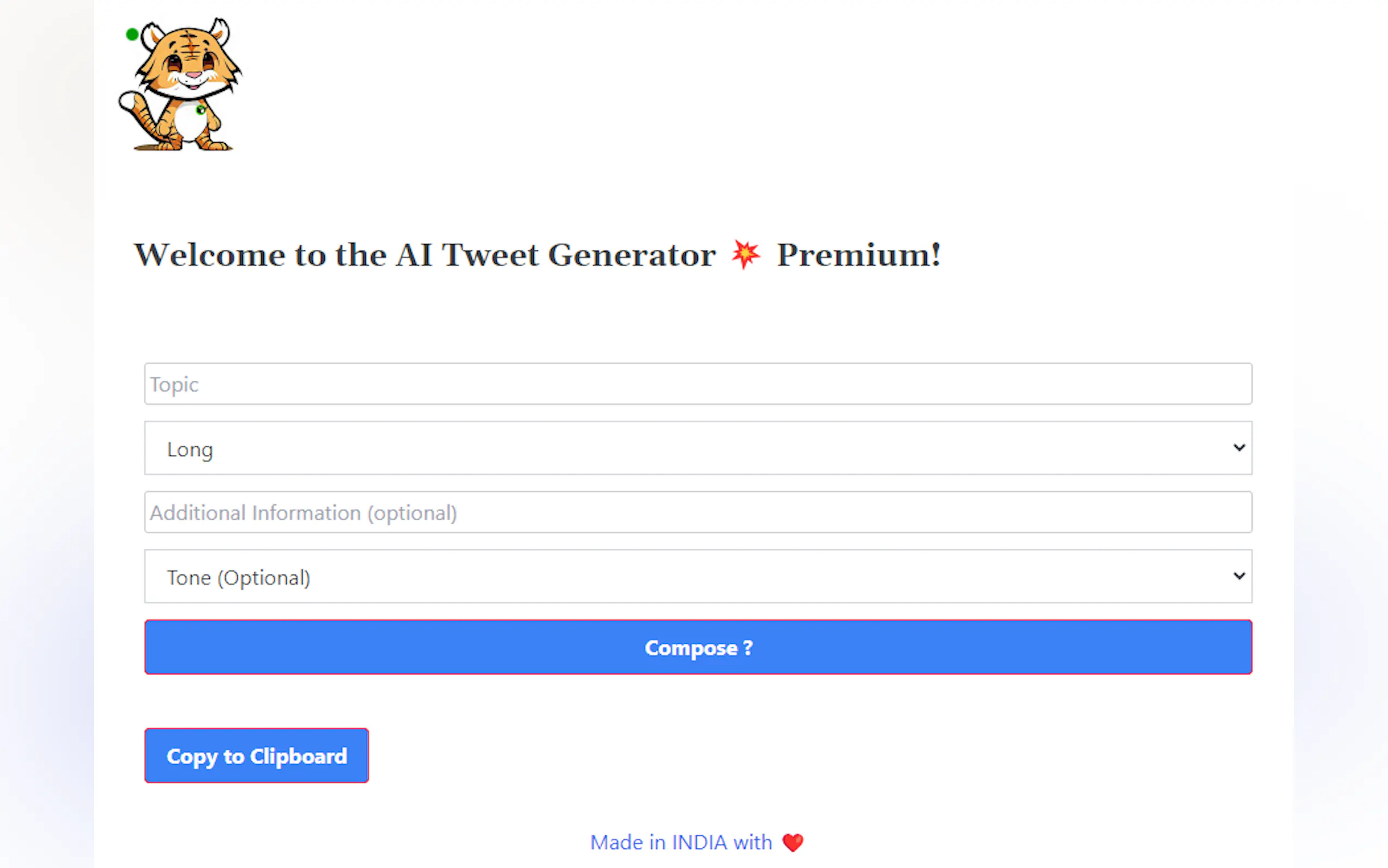 AI Tweet Generator by Talktails