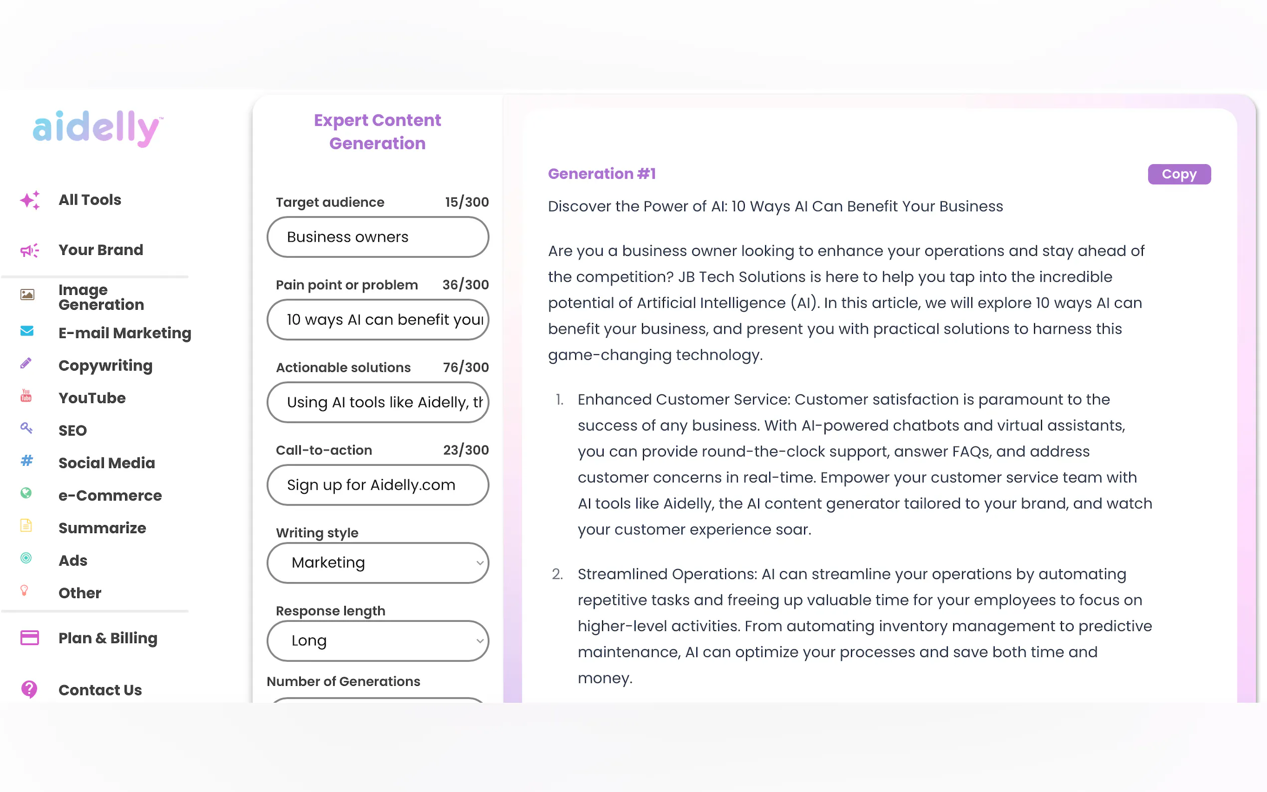 Screenshot 4 of Aidelly - Branded AI Content Generation 
