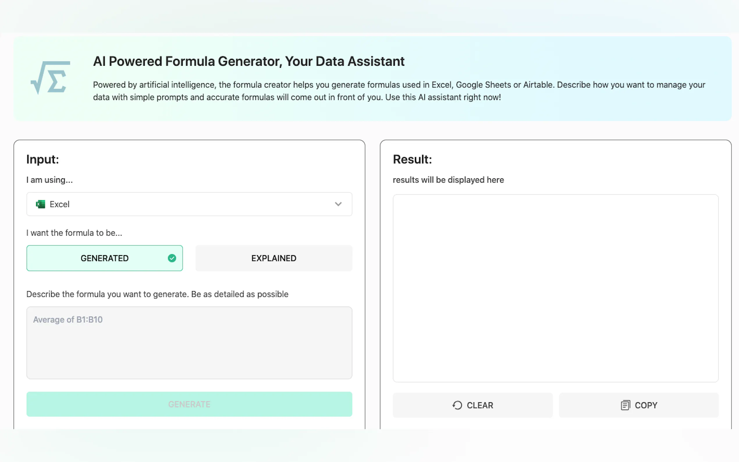 Screenshot 2 of Aiexcelsheet