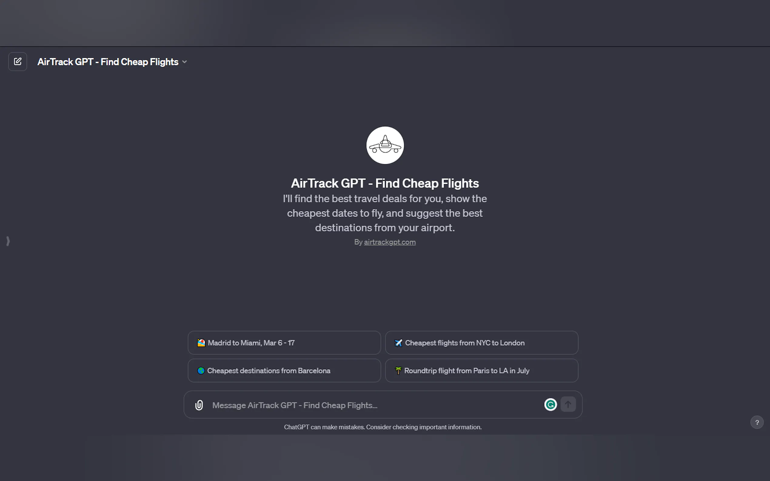 Screenshot 2 of AirTrack GPT