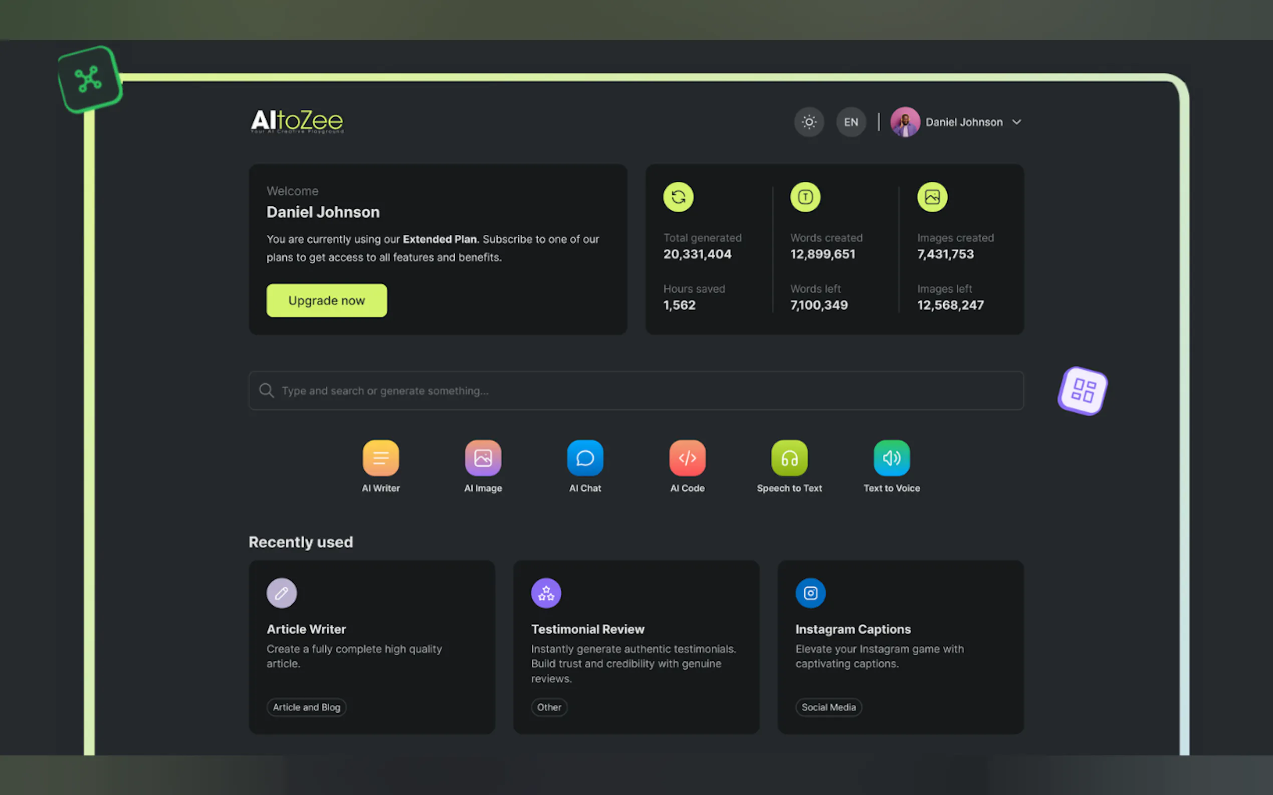 AItoZee - Your Creative AI Playground