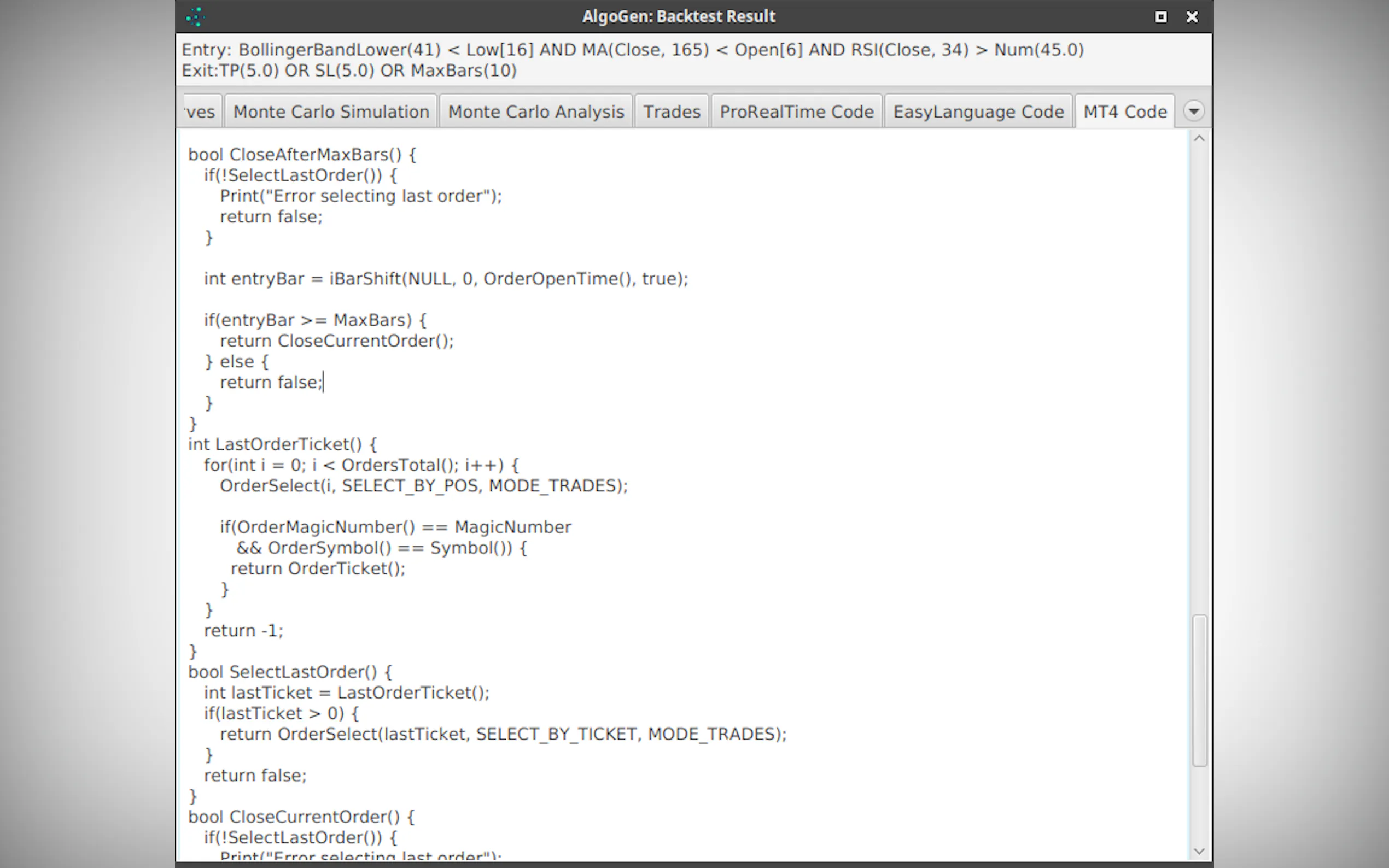 Screenshot 4 of AlgoGen - Algo Trading Research Platform