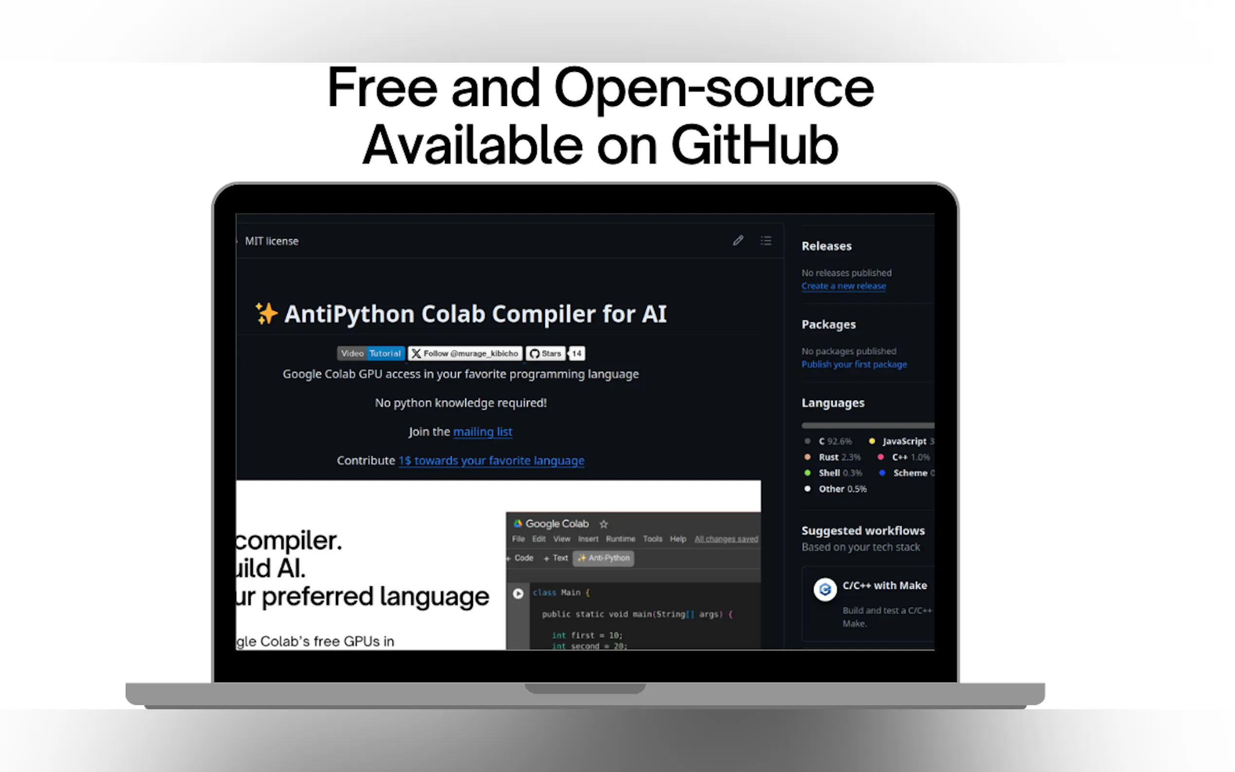 Screenshot 2 of AntiPython AI Compiler for Colab 