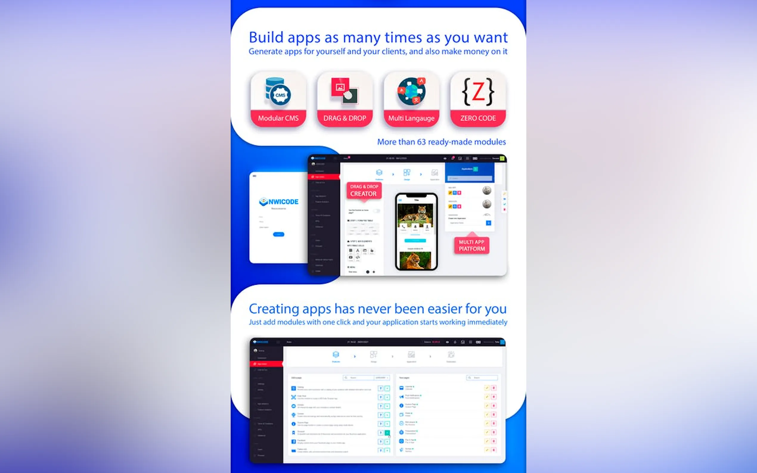 Screenshot 3 of App Creator NWICODE CMS