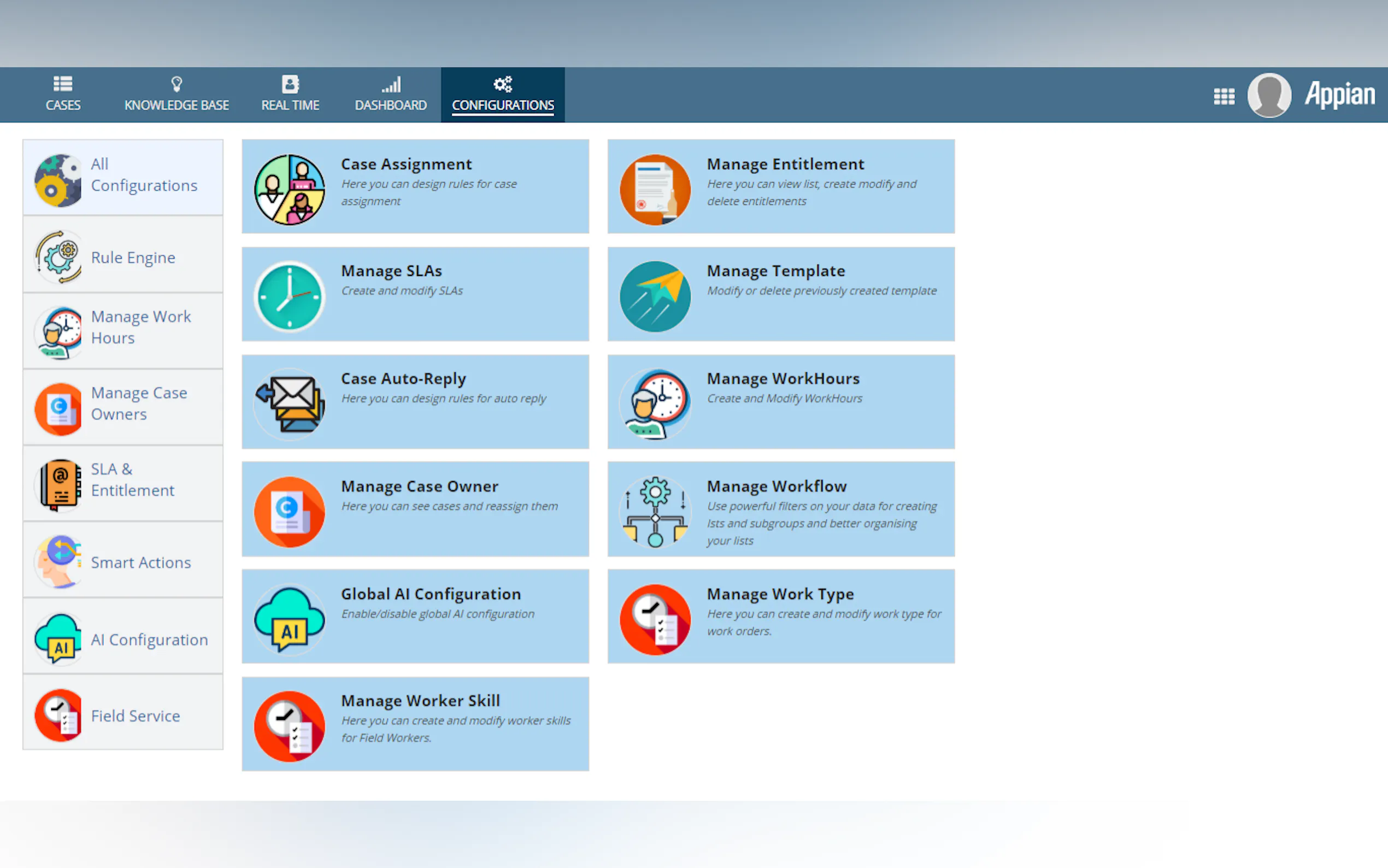 Appian Application Customer Service 360