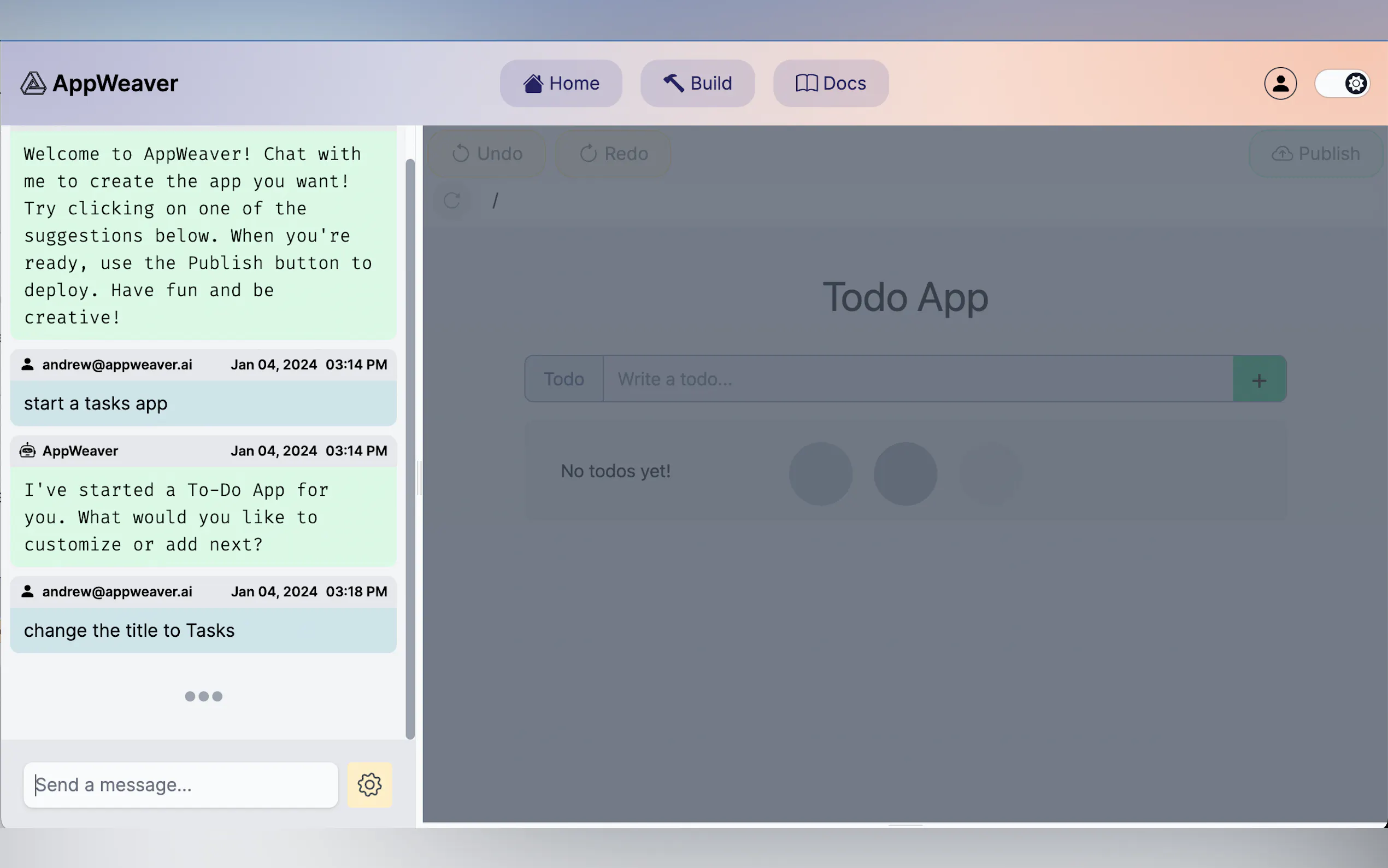 Screenshot 6 of AppWeaver