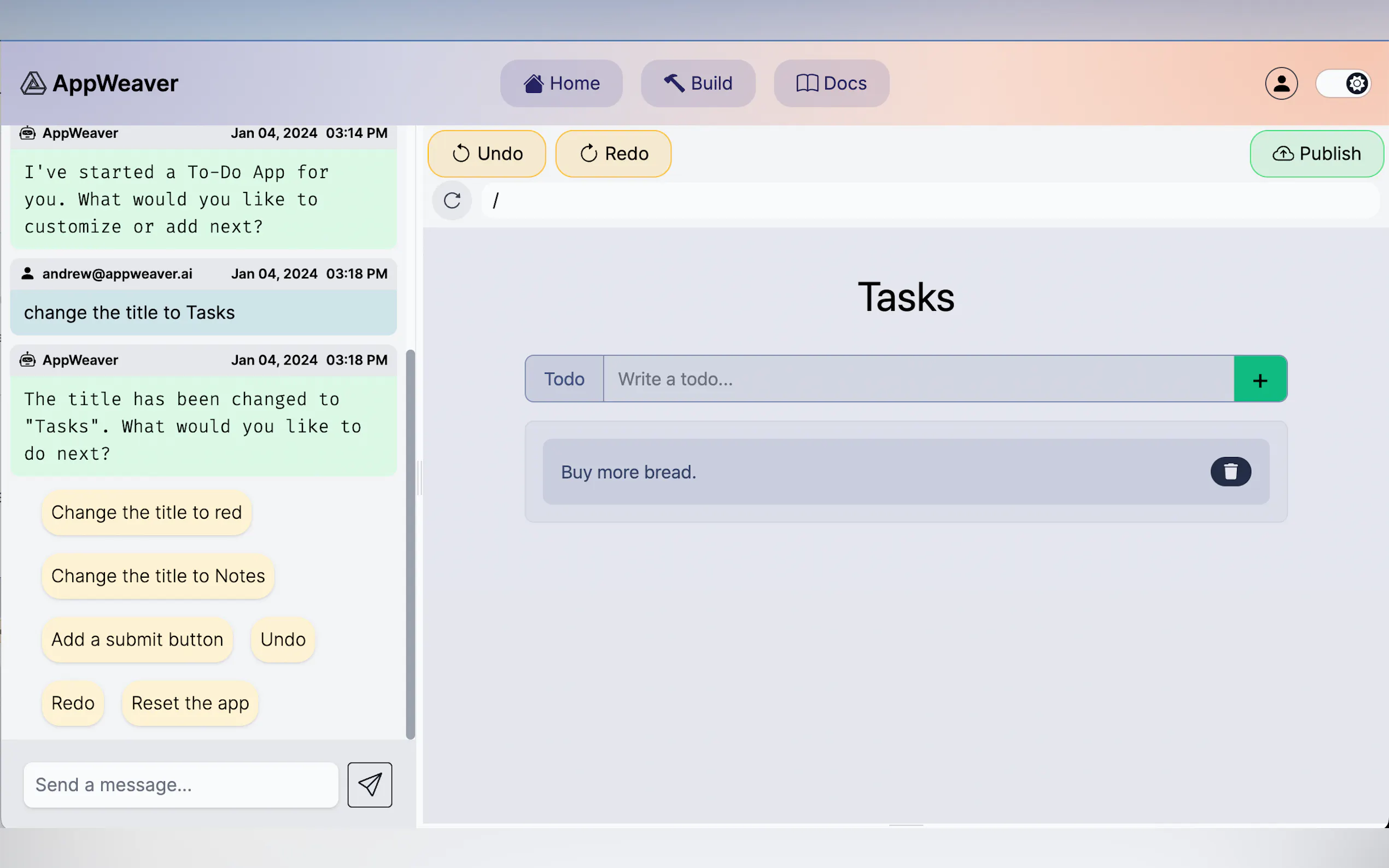 Screenshot 9 of AppWeaver