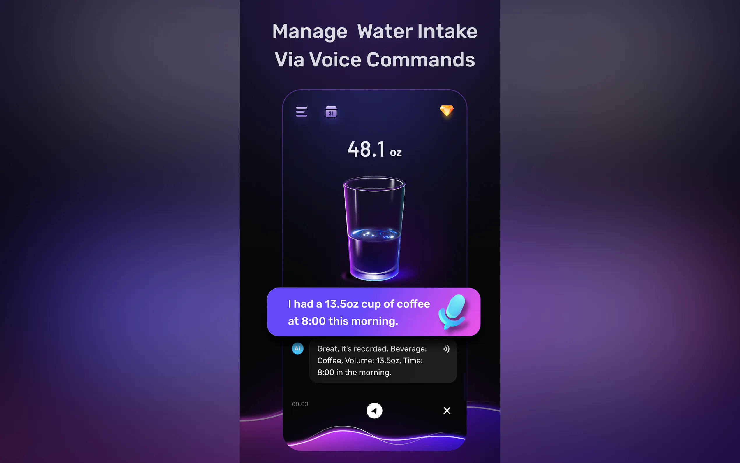 Screenshot 2 of AquaAdvisor-AI water tracker 