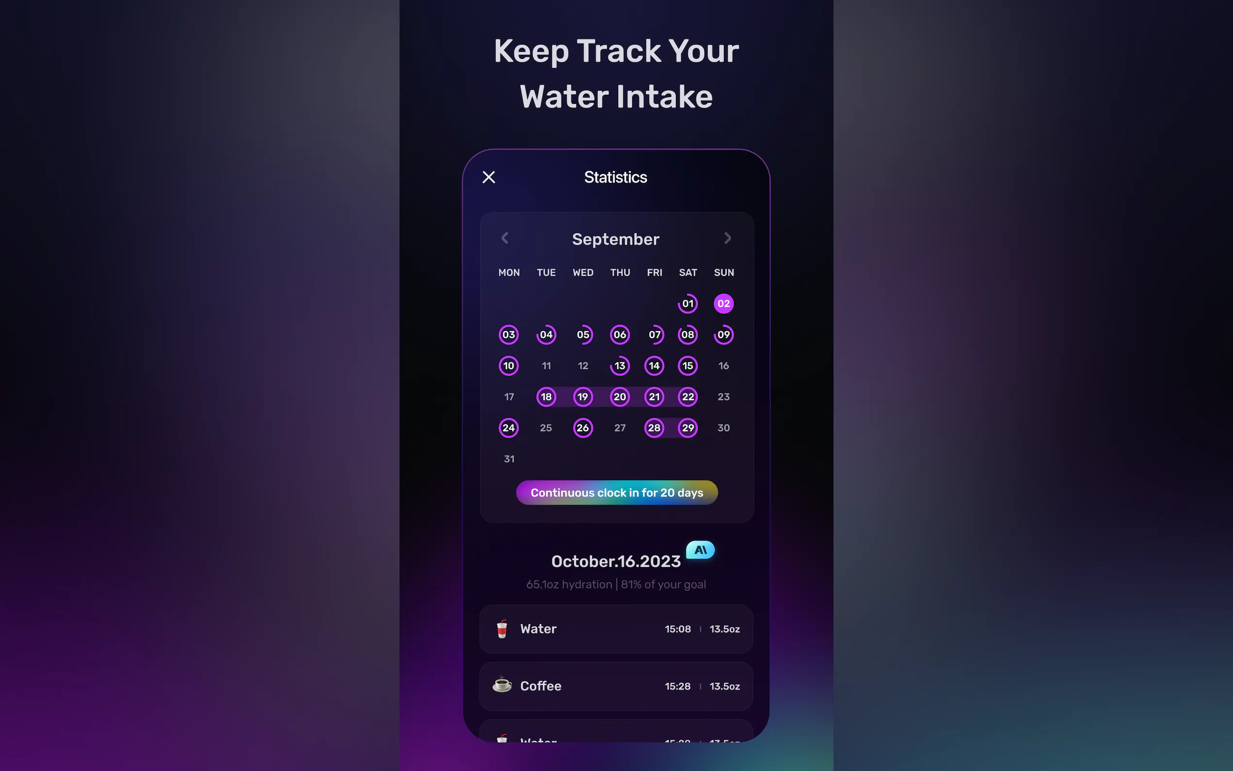 Screenshot 5 of AquaAdvisor-AI water tracker 