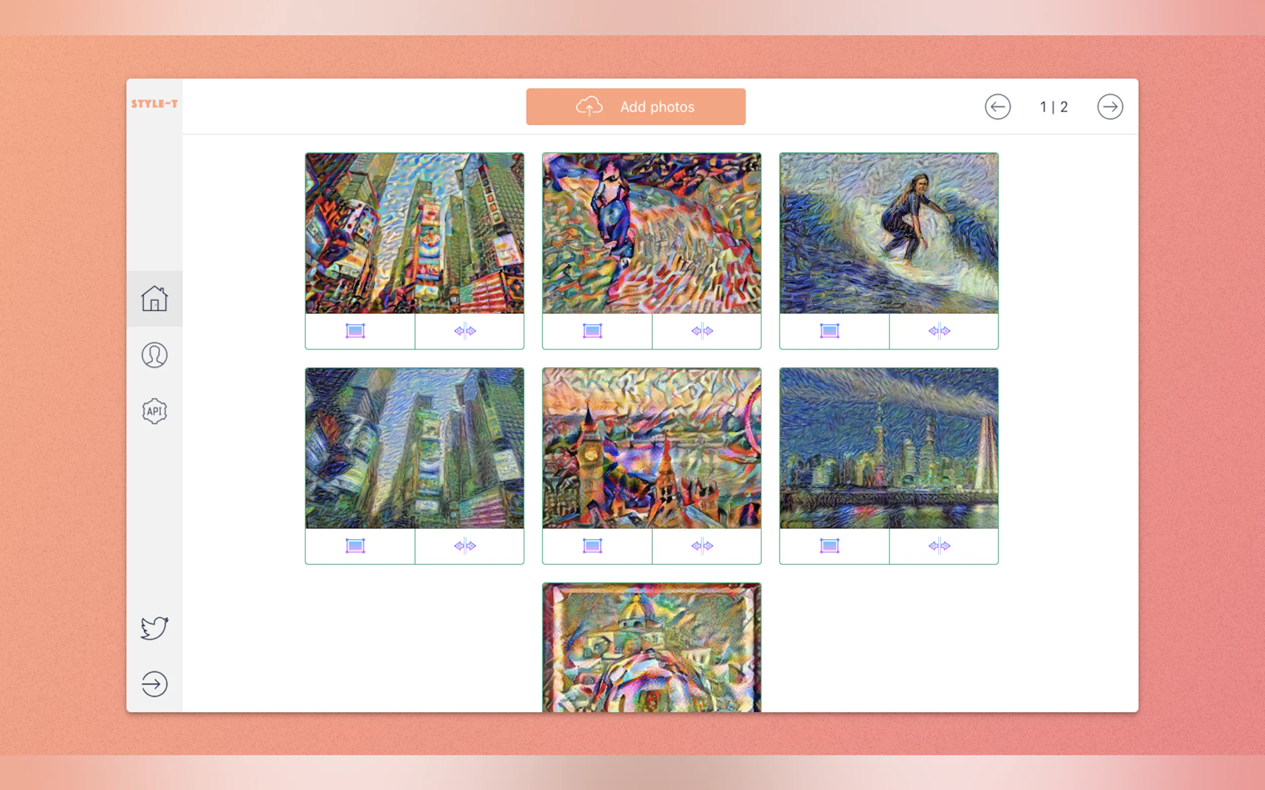 Screenshot 2 of Artistic Style Transfer online