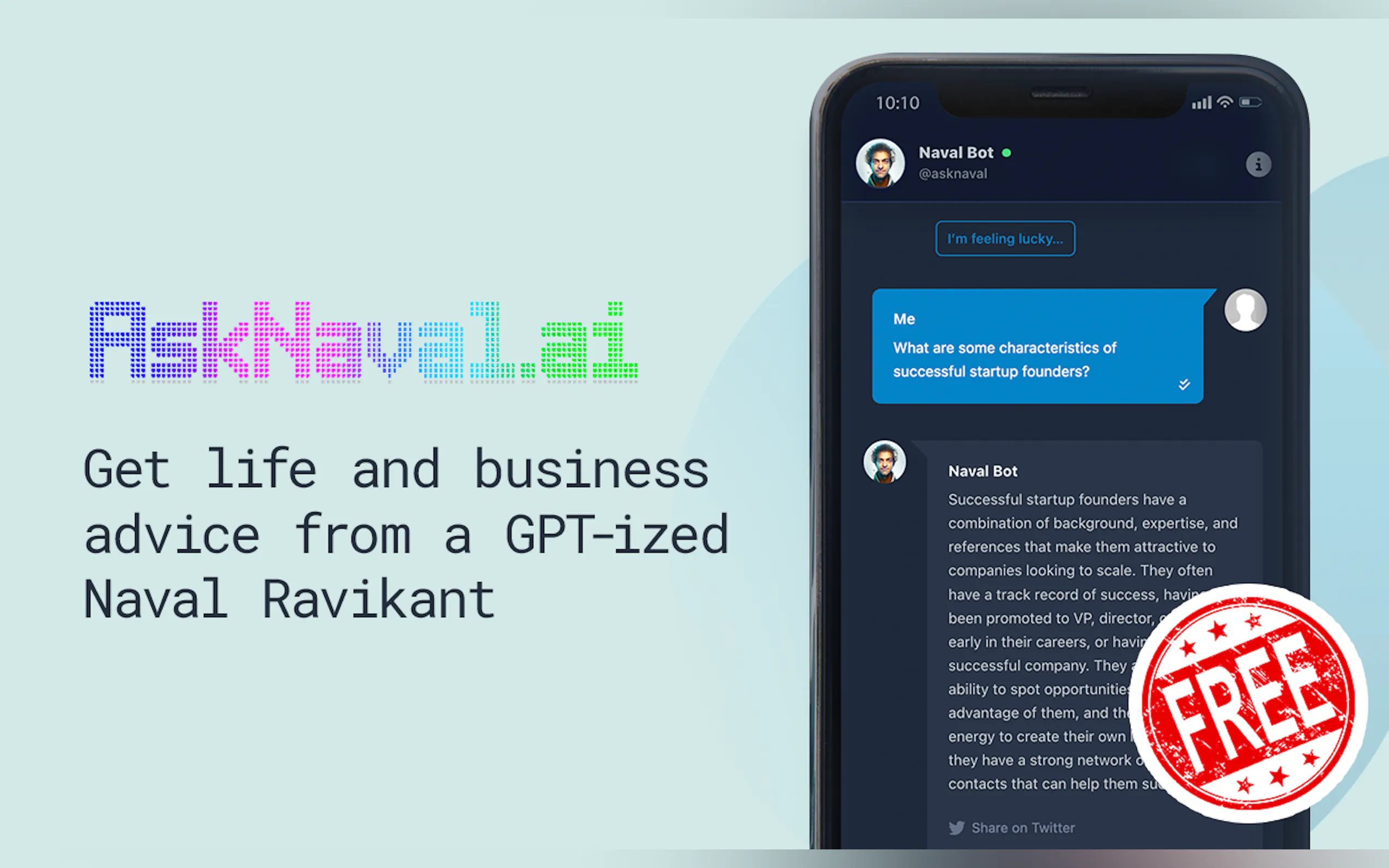 Screenshot 2 of Ask Naval (AI Chatbot)