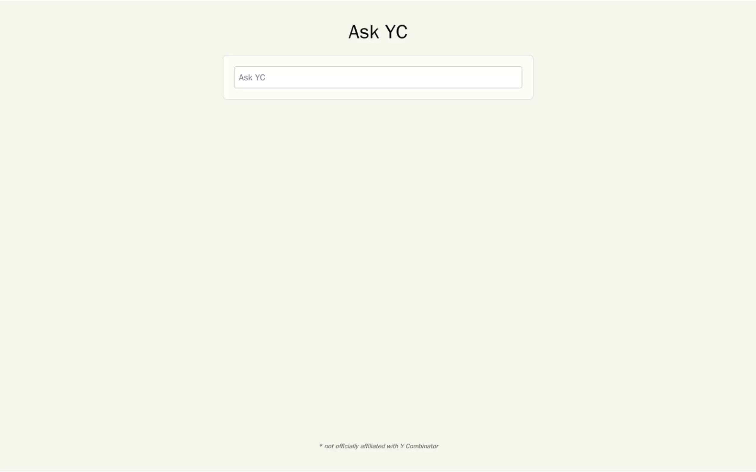 Ask YC