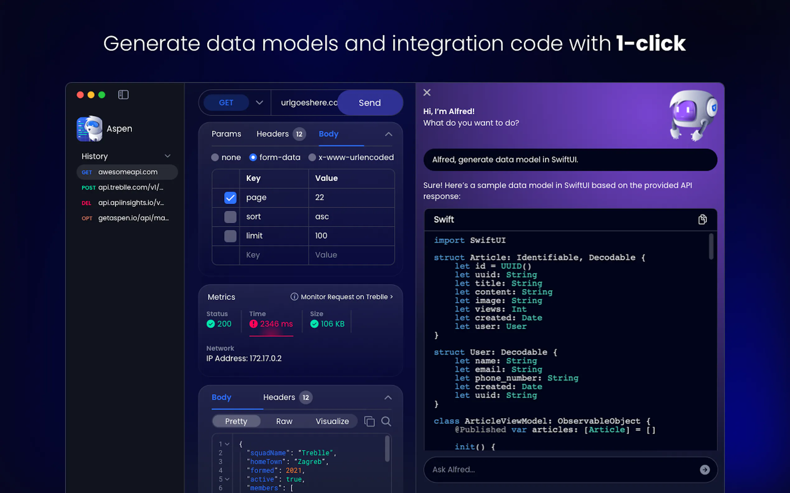 Screenshot 3 of Aspen - API Testing for macOS
