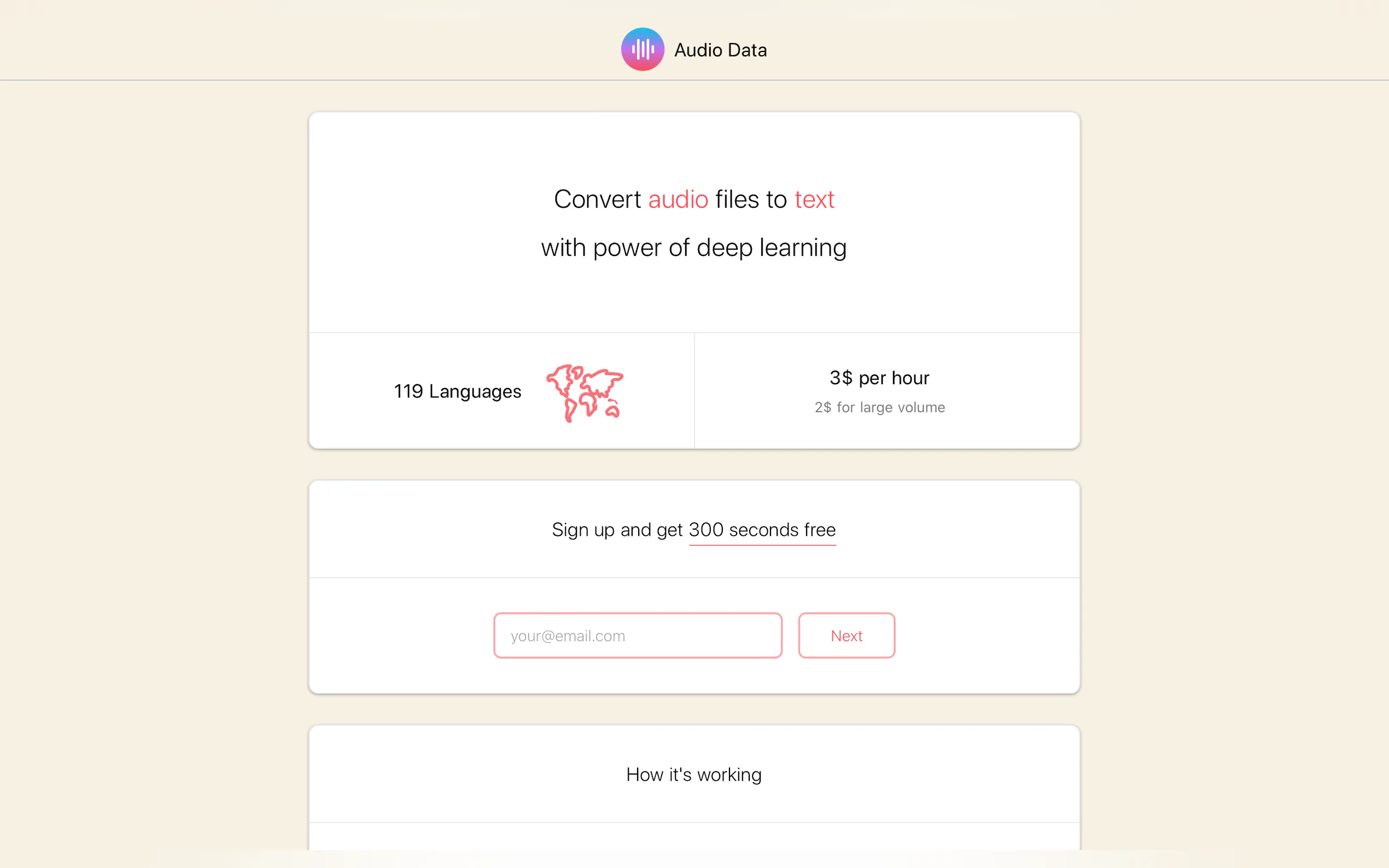 Screenshot 2 of Audio Data