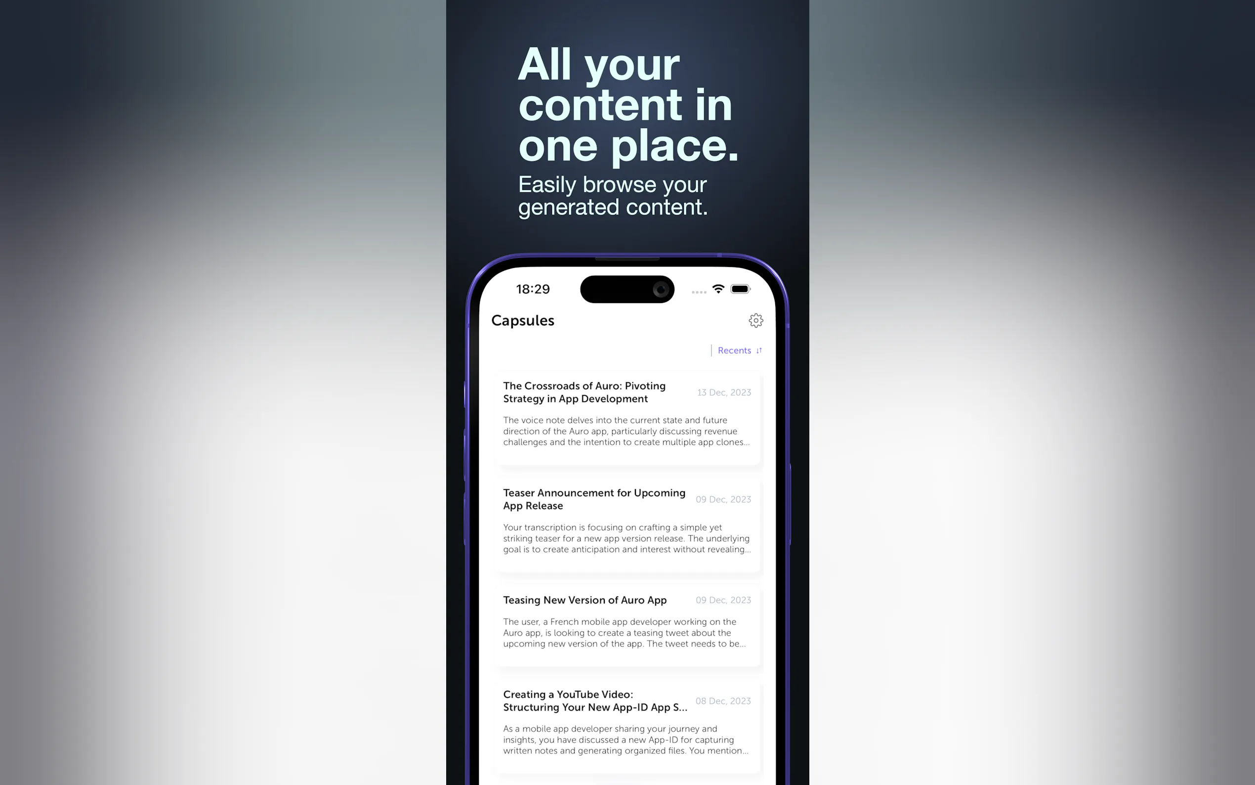 Screenshot 4 of Auro: AI Social Post Assistant