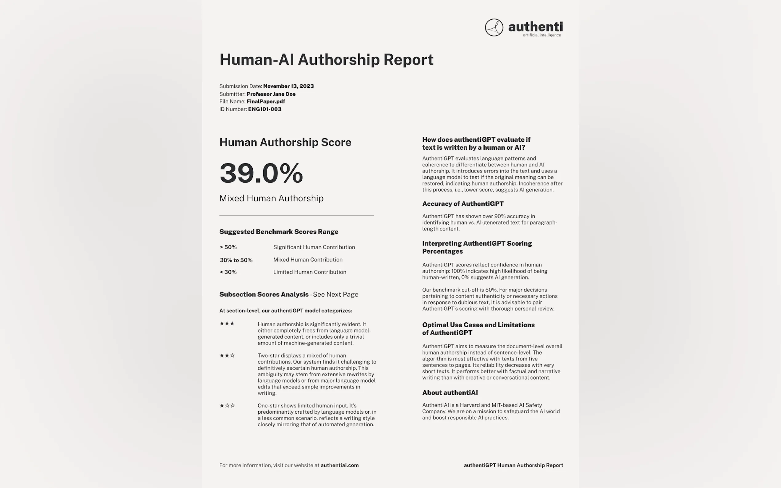 Screenshot 5 of authentiGPT