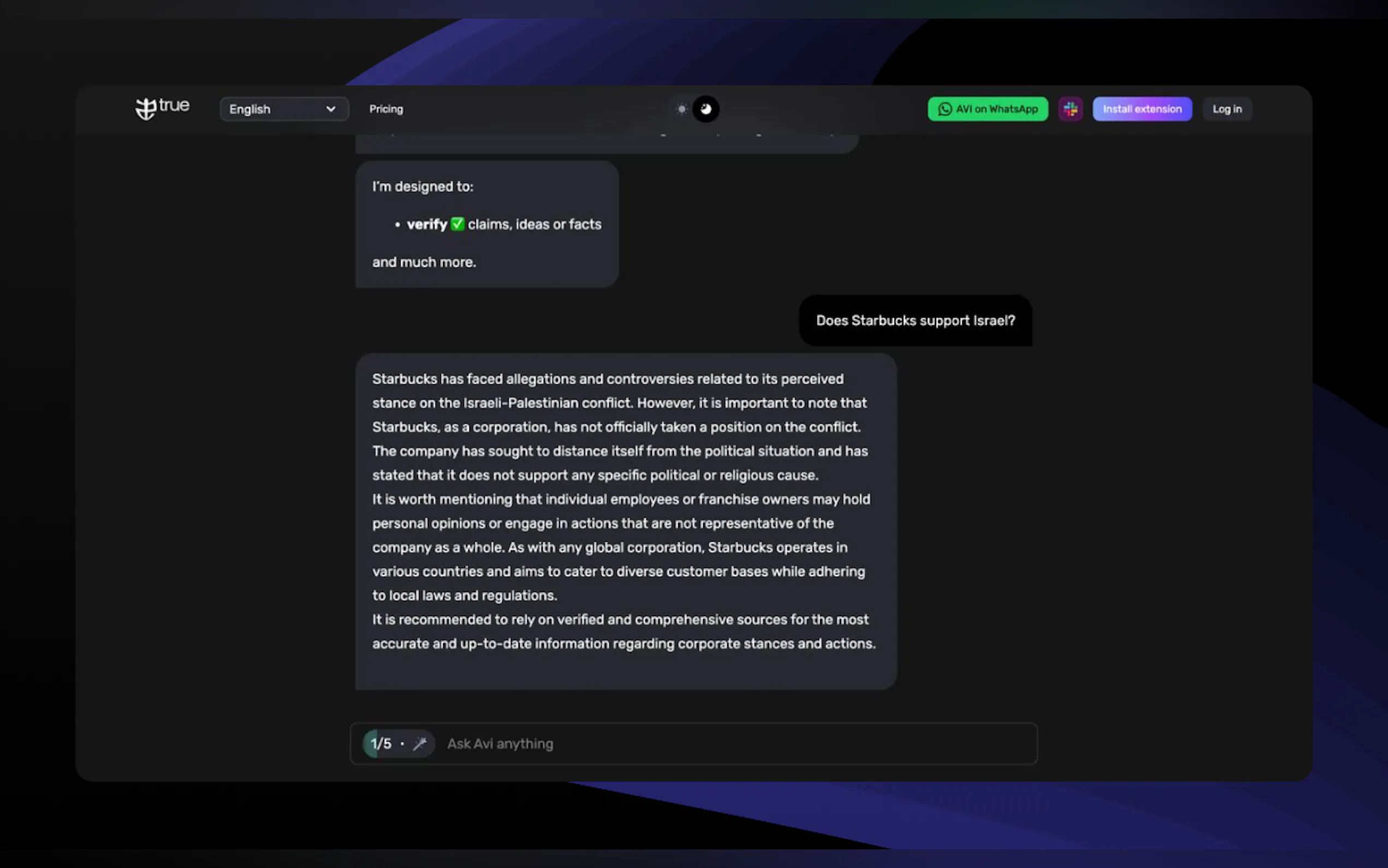 Screenshot 3 of AVI by True AI
