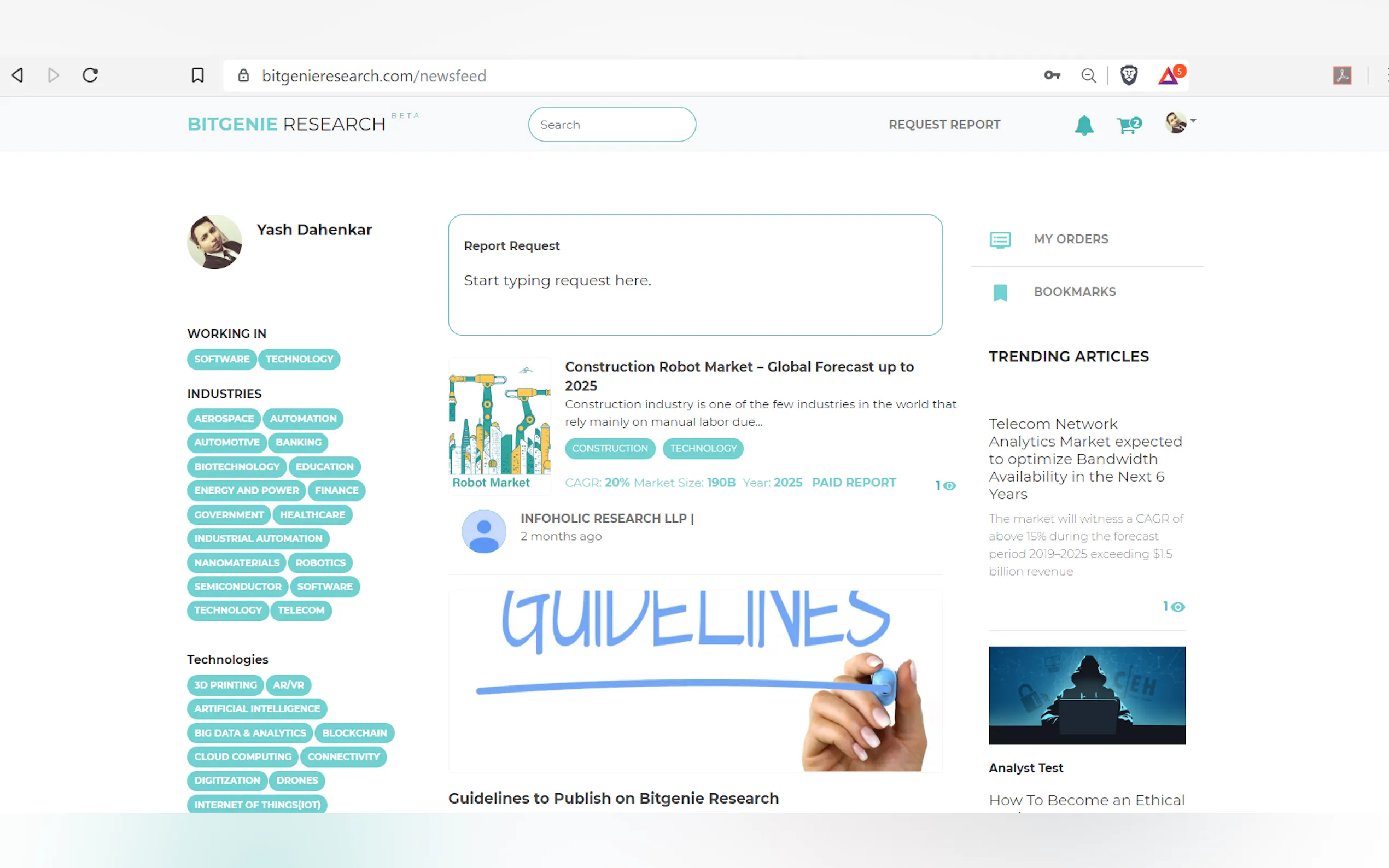 Screenshot 2 of Bitgenie Research