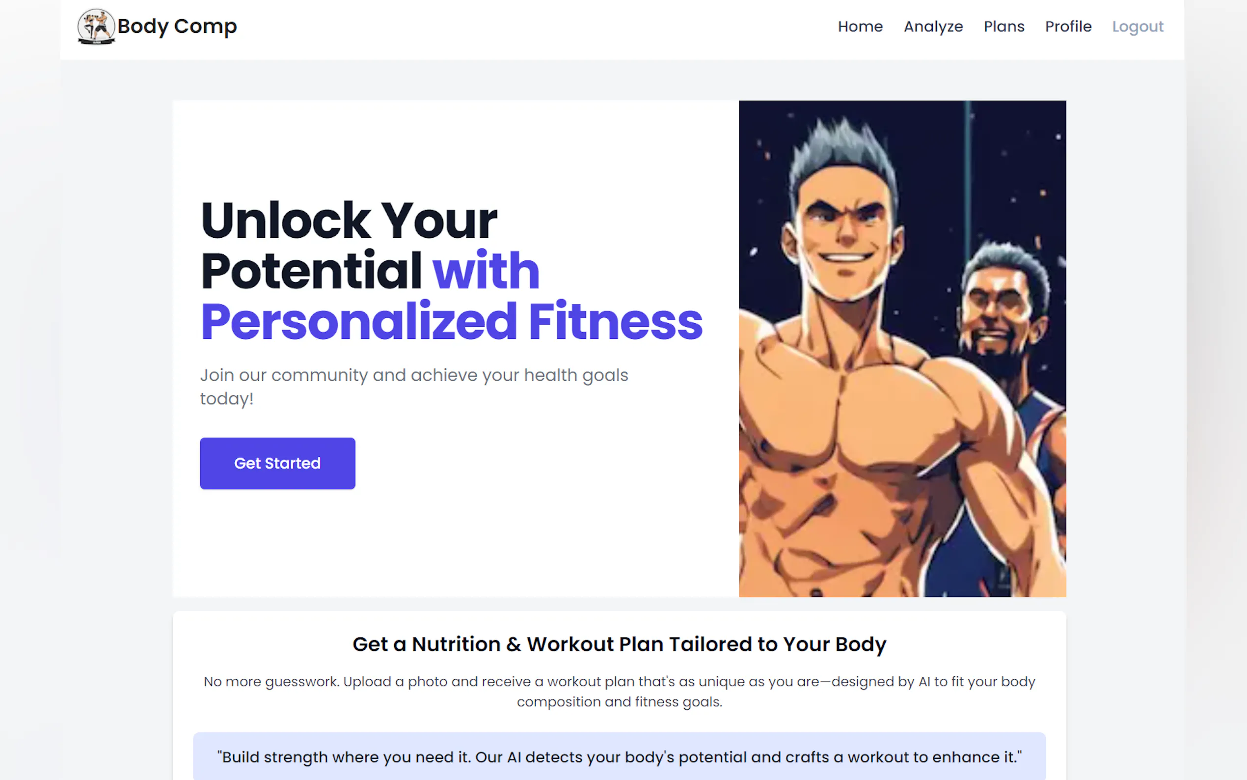 Screenshot 2 of BodyCompAI 