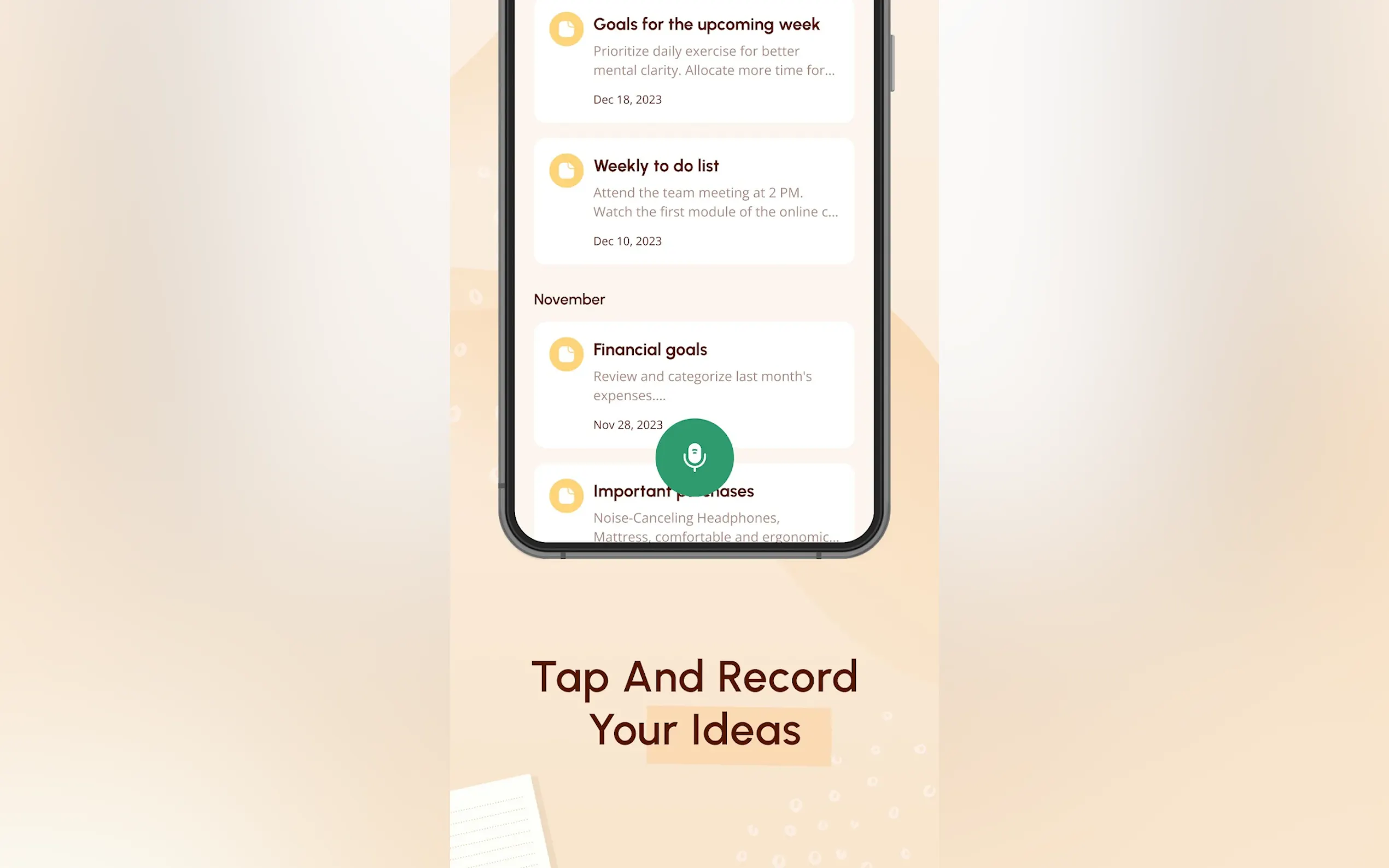 Screenshot 2 of BriefMind: AI Voice Memos