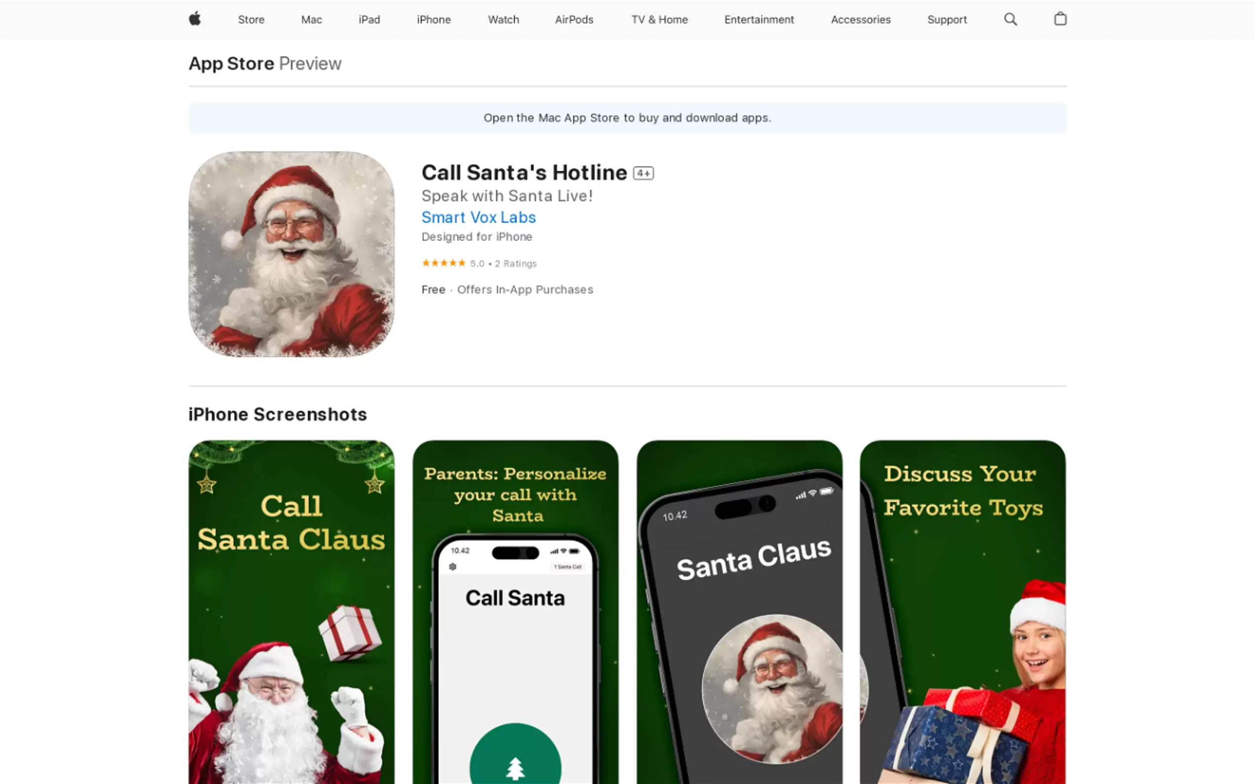 Call Santa's Hotline