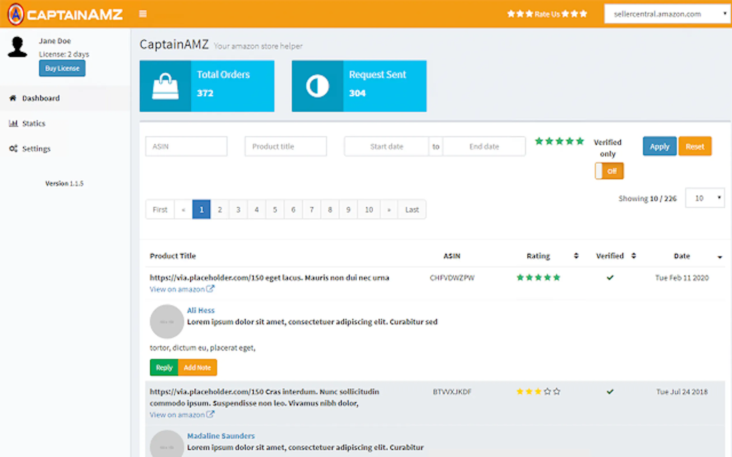 Screenshot 3 of CaptainAMZ.com