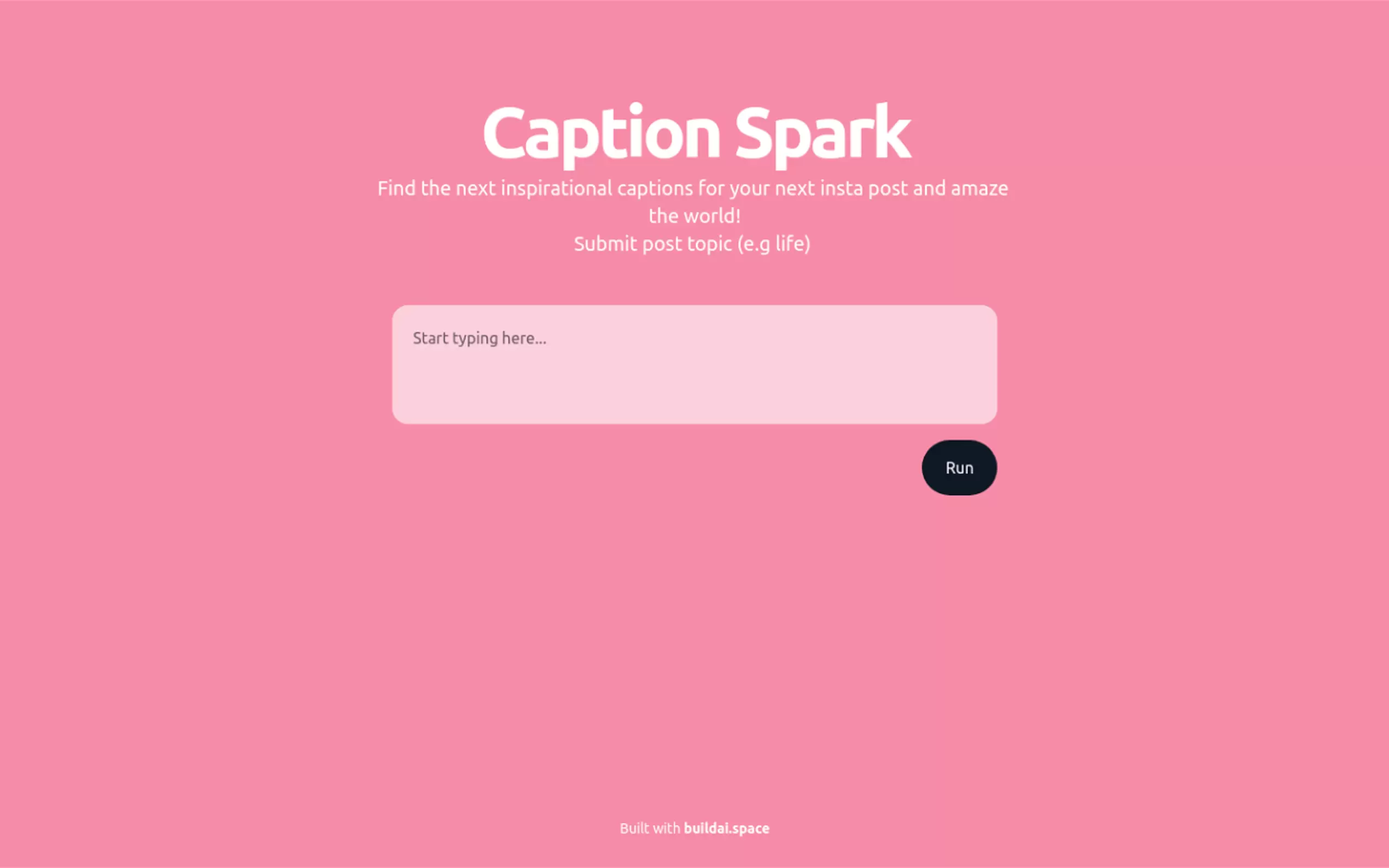 Caption-spark