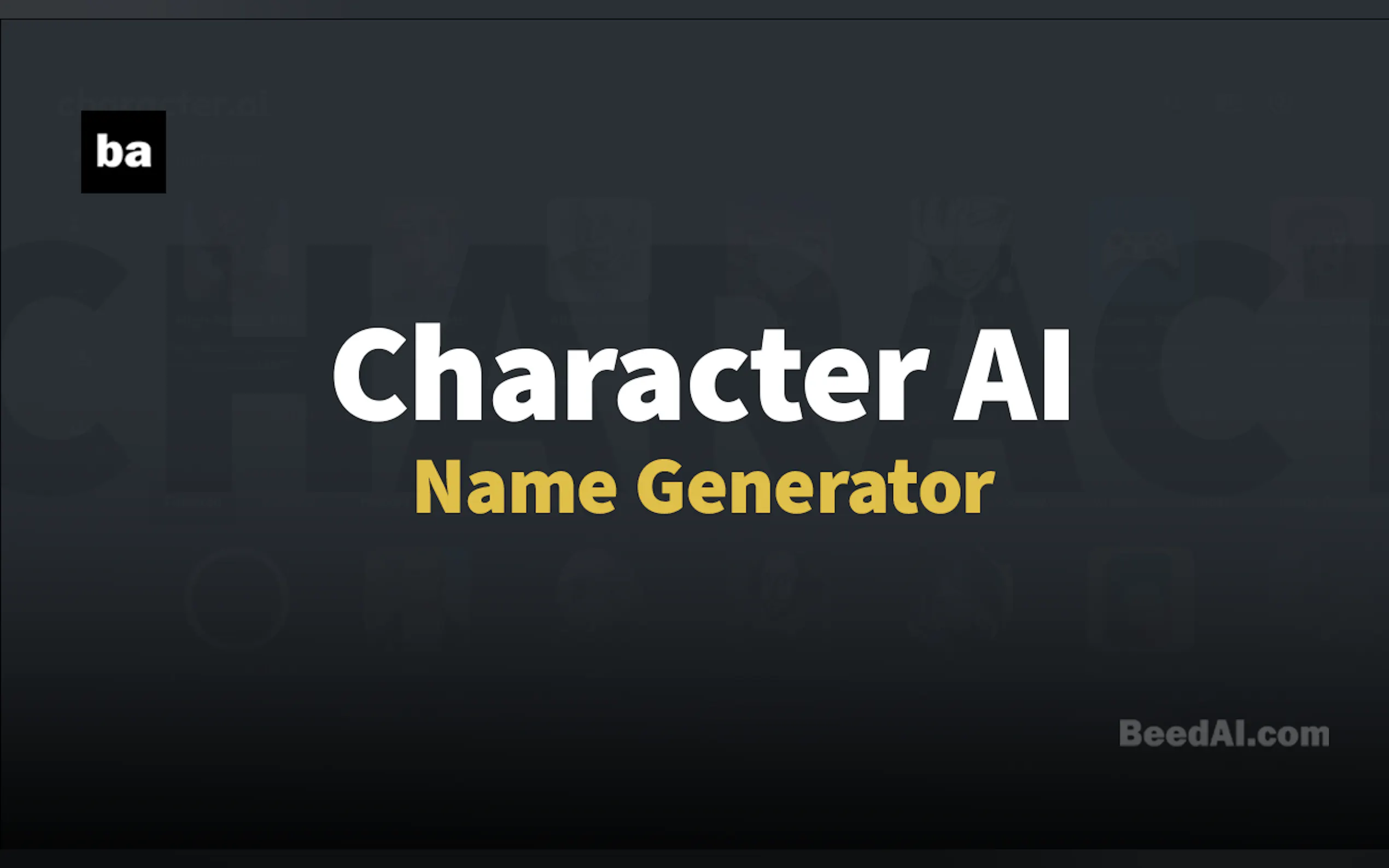 Character AI Name Generator