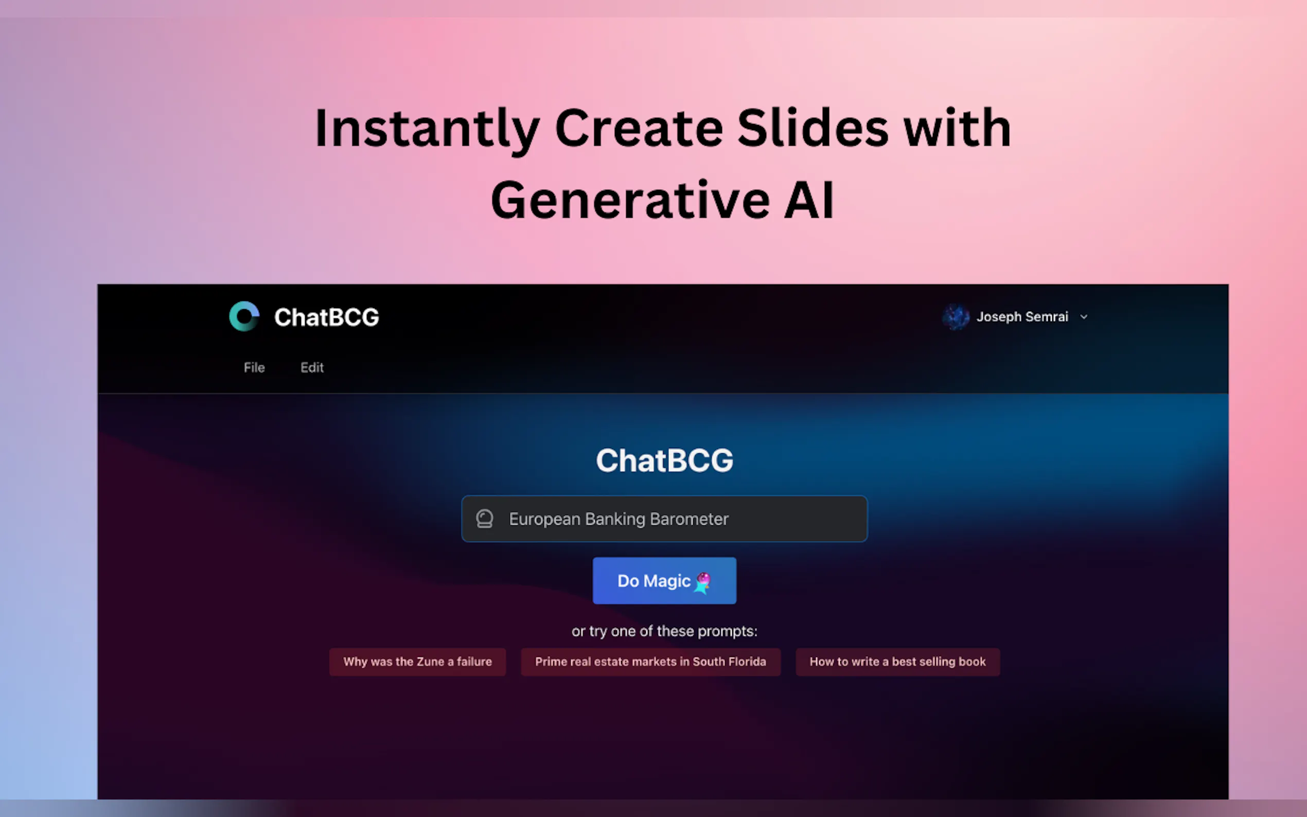Screenshot 2 of ChatBA: Generative AI for Slides