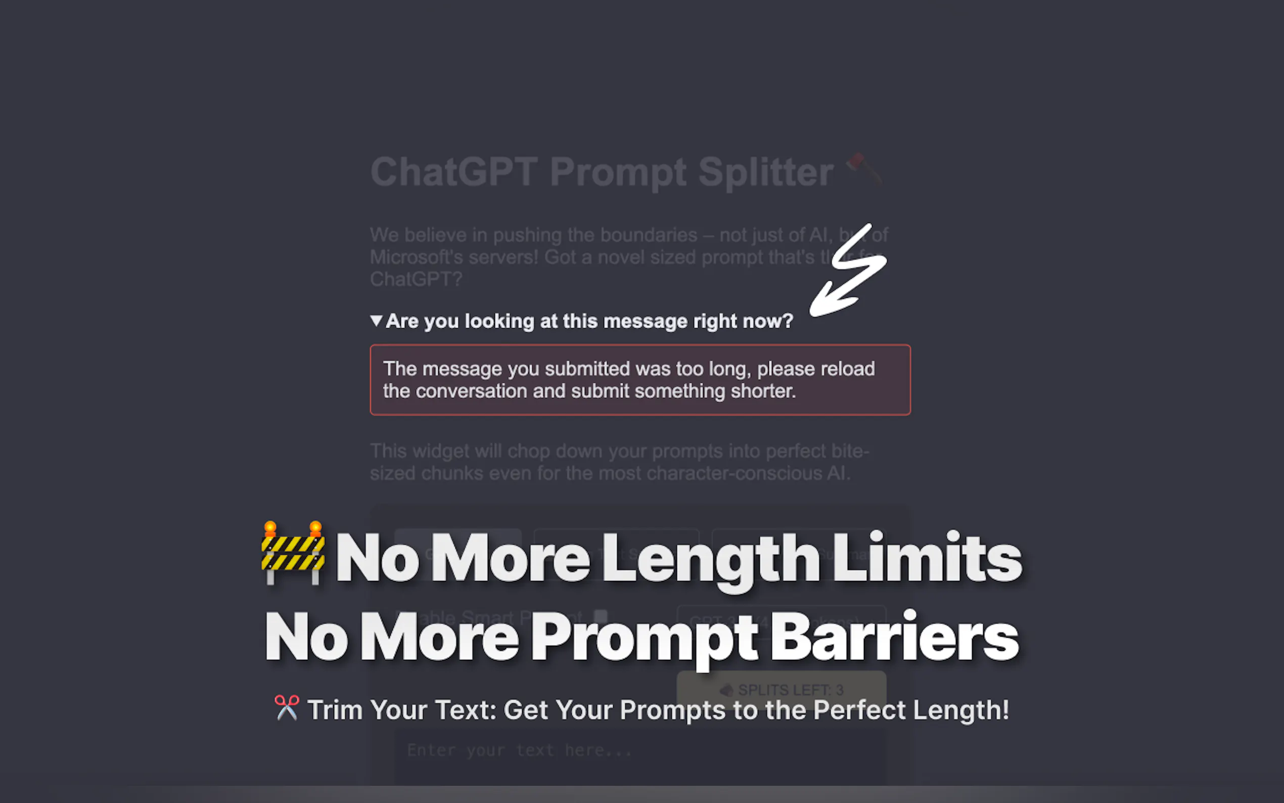 ChatGPT Prompt Splitter