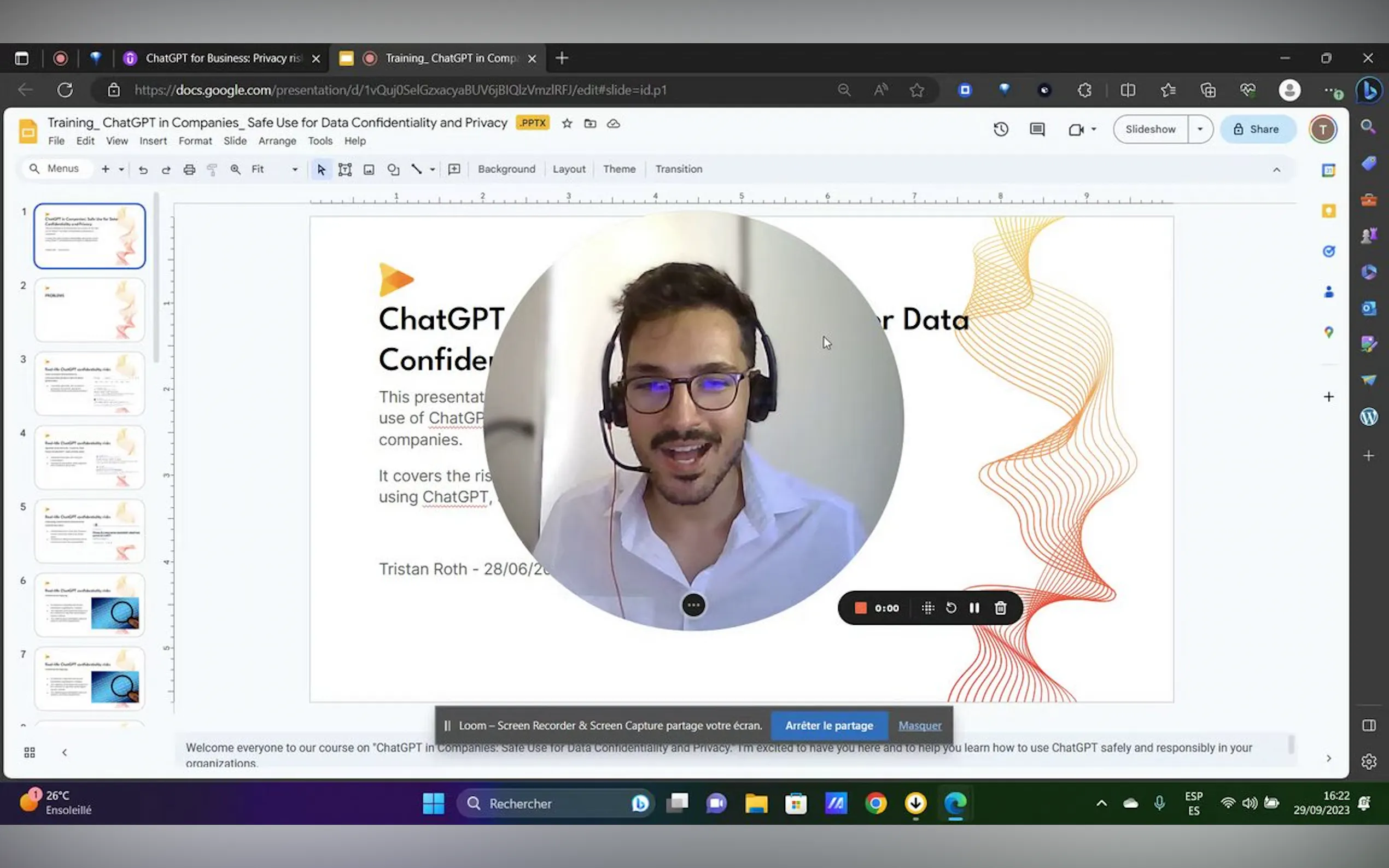 ChatGPT: Security & Privacy Training
