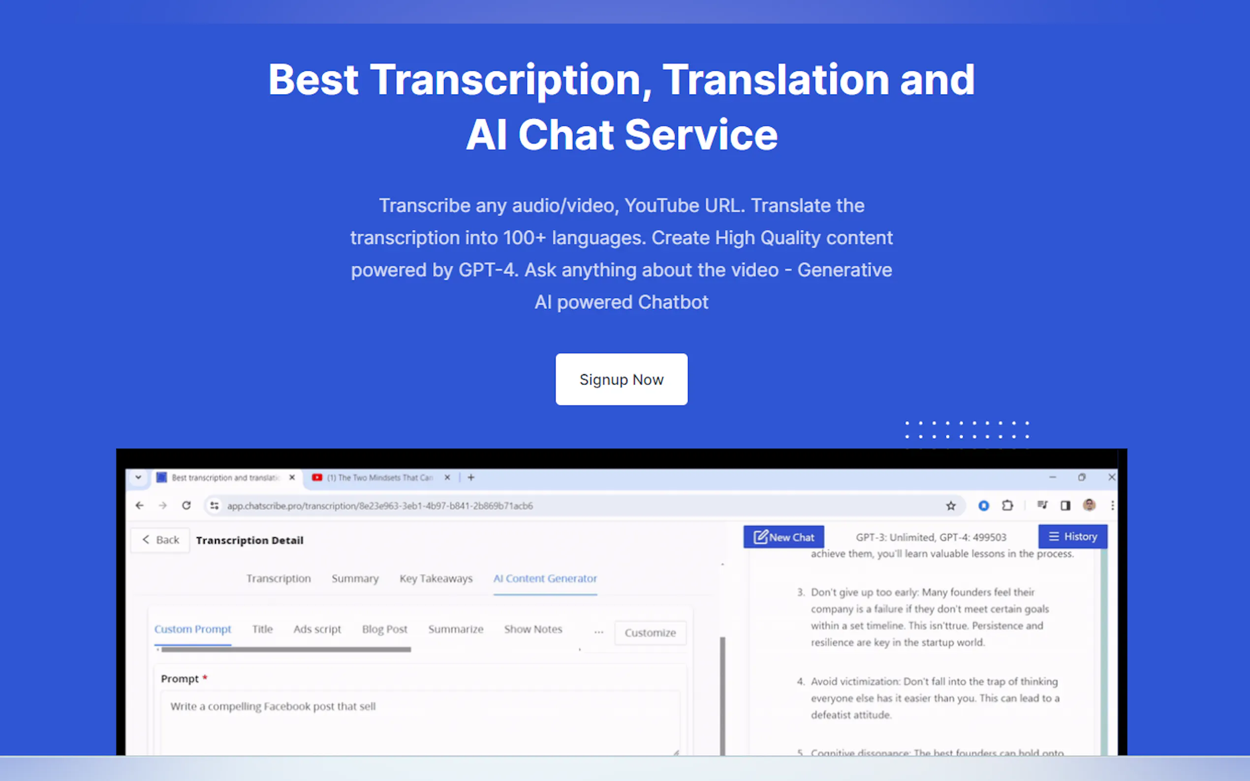 Screenshot 2 of ChatScribe Pro