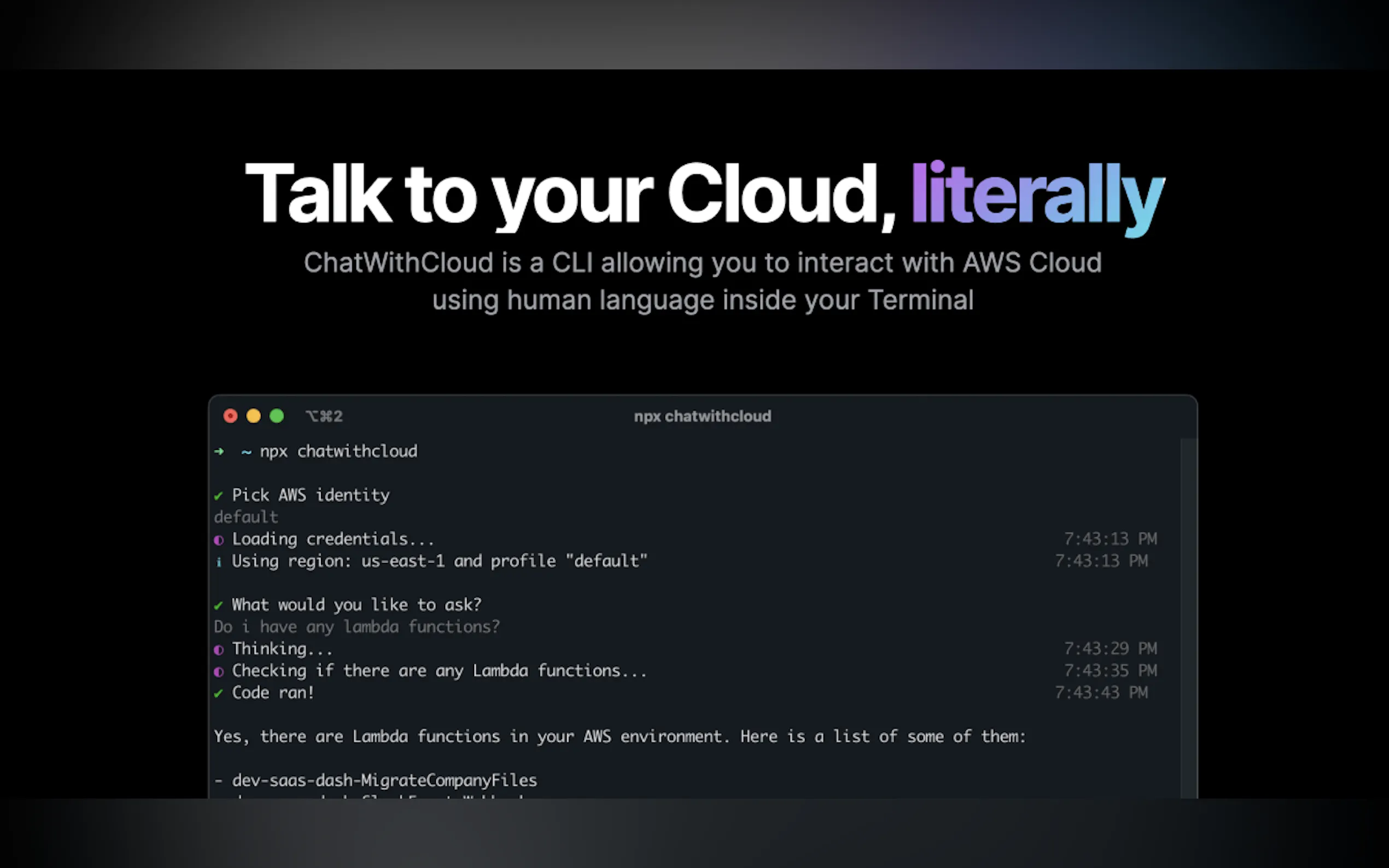Screenshot 2 of ChatWithCloud