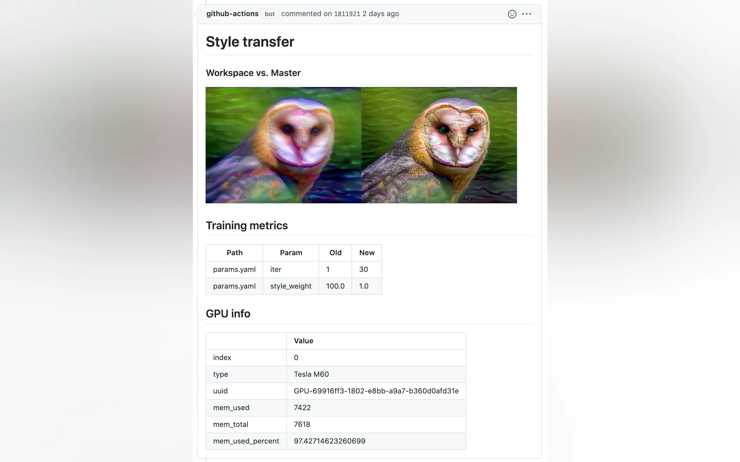 Screenshot 5 of CML - CI/CD for Machine Learning