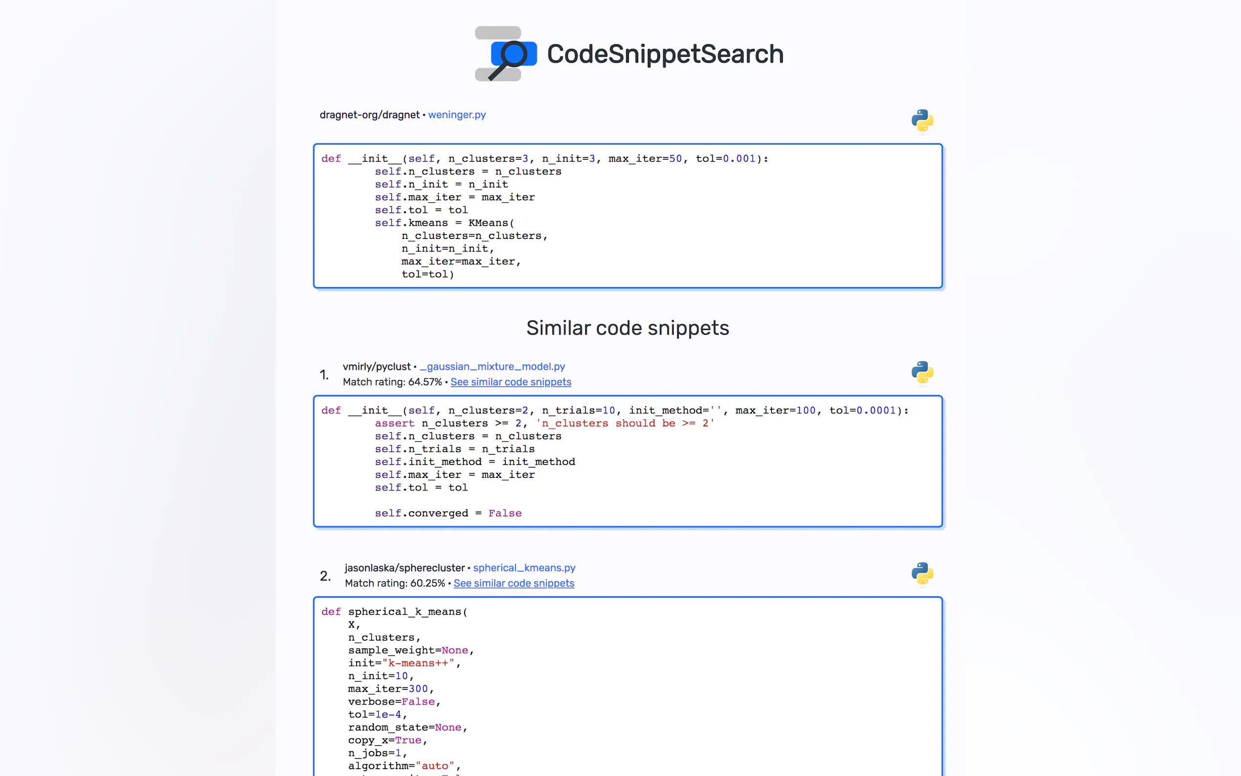 Screenshot 2 of CodeSnippetSearch