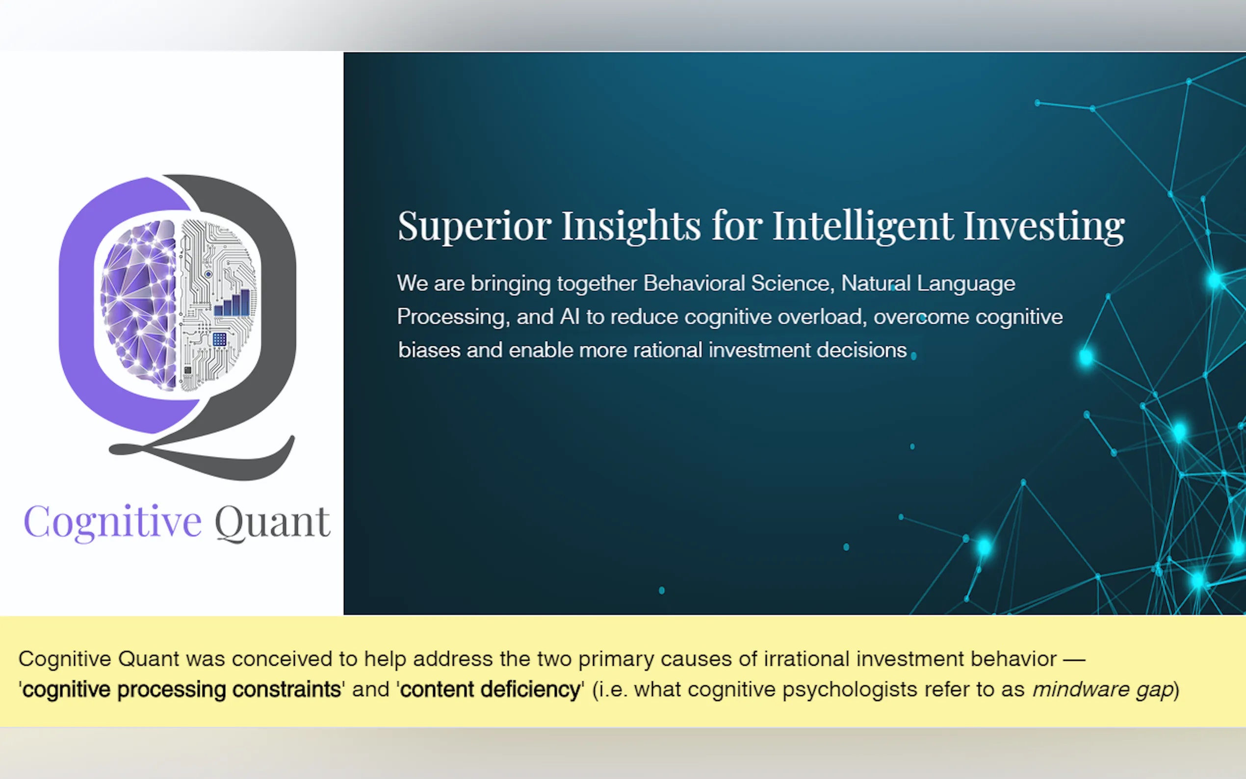 Cognitive Quant