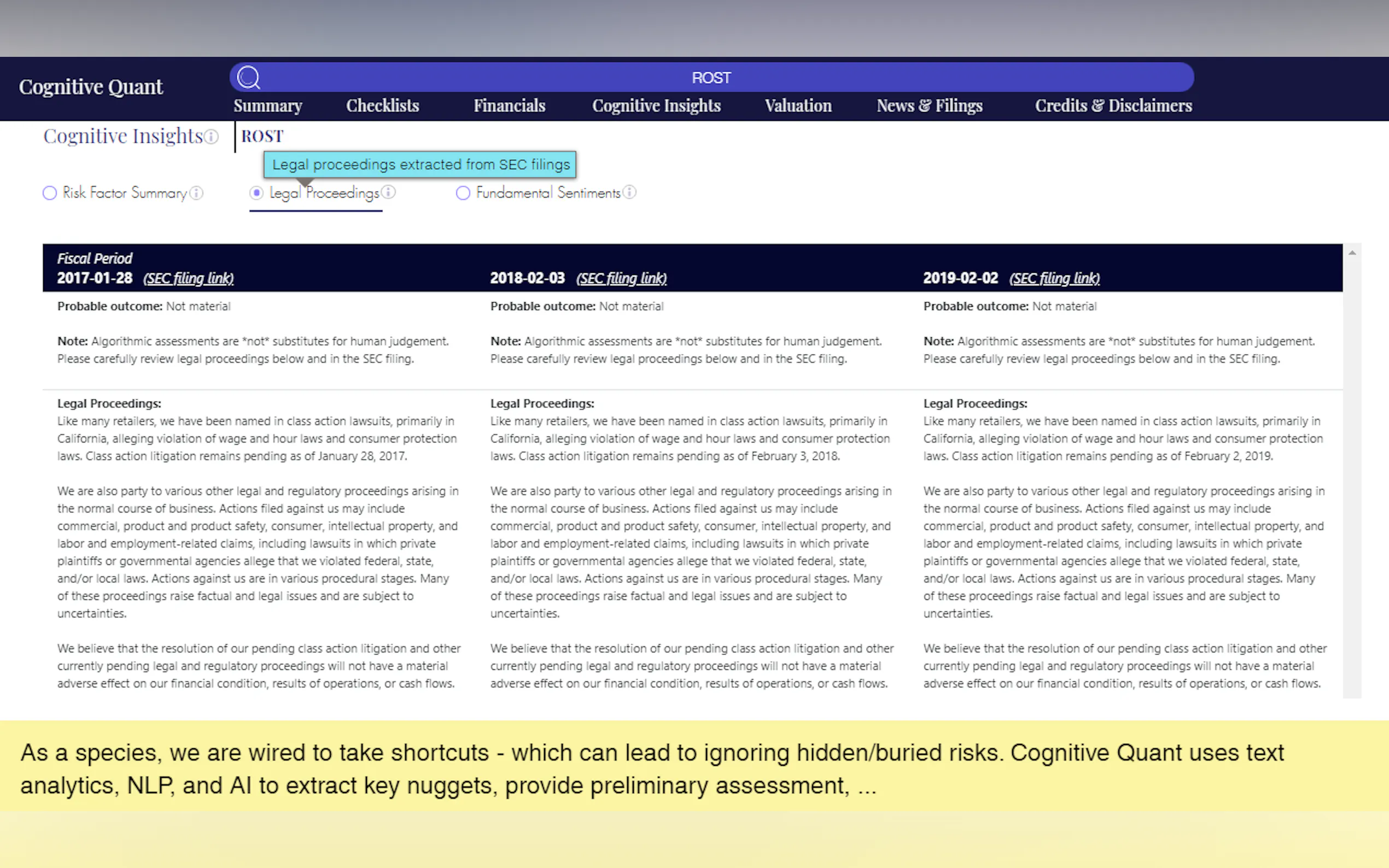 Screenshot 7 of Cognitive Quant