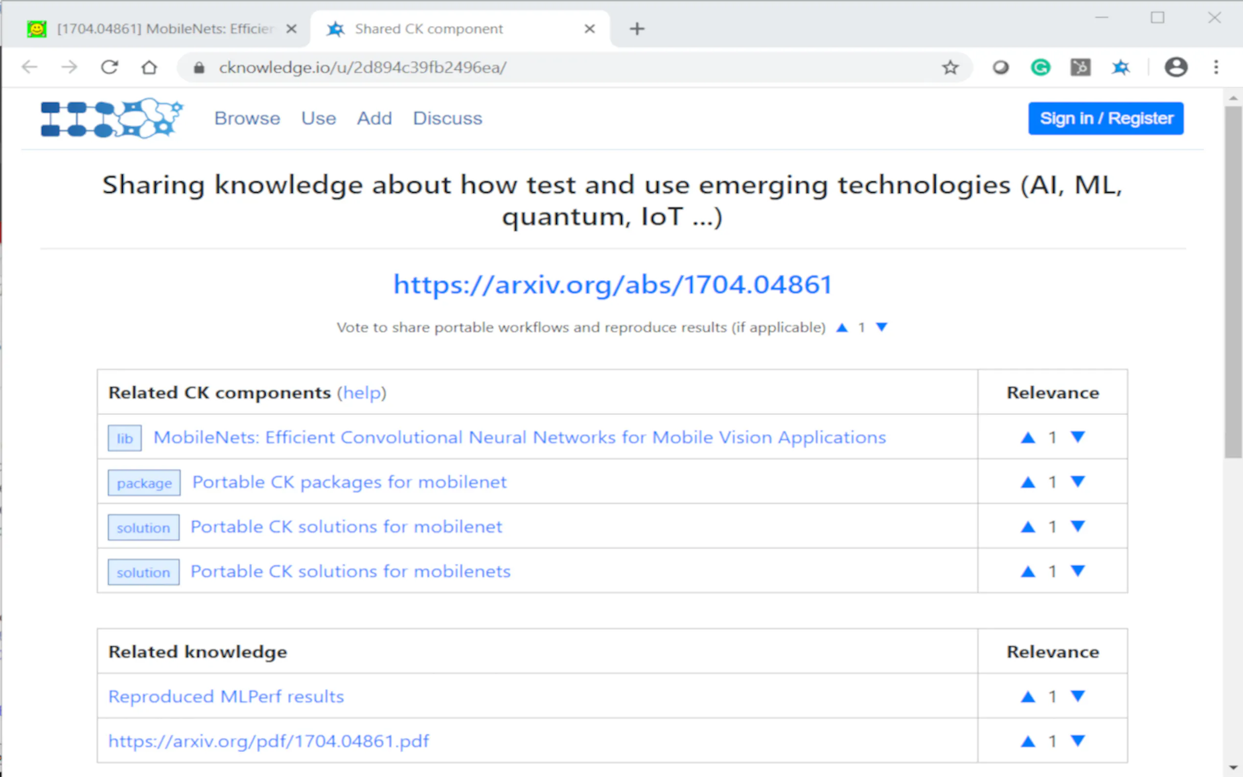 Screenshot 2 of Collective Knowledge